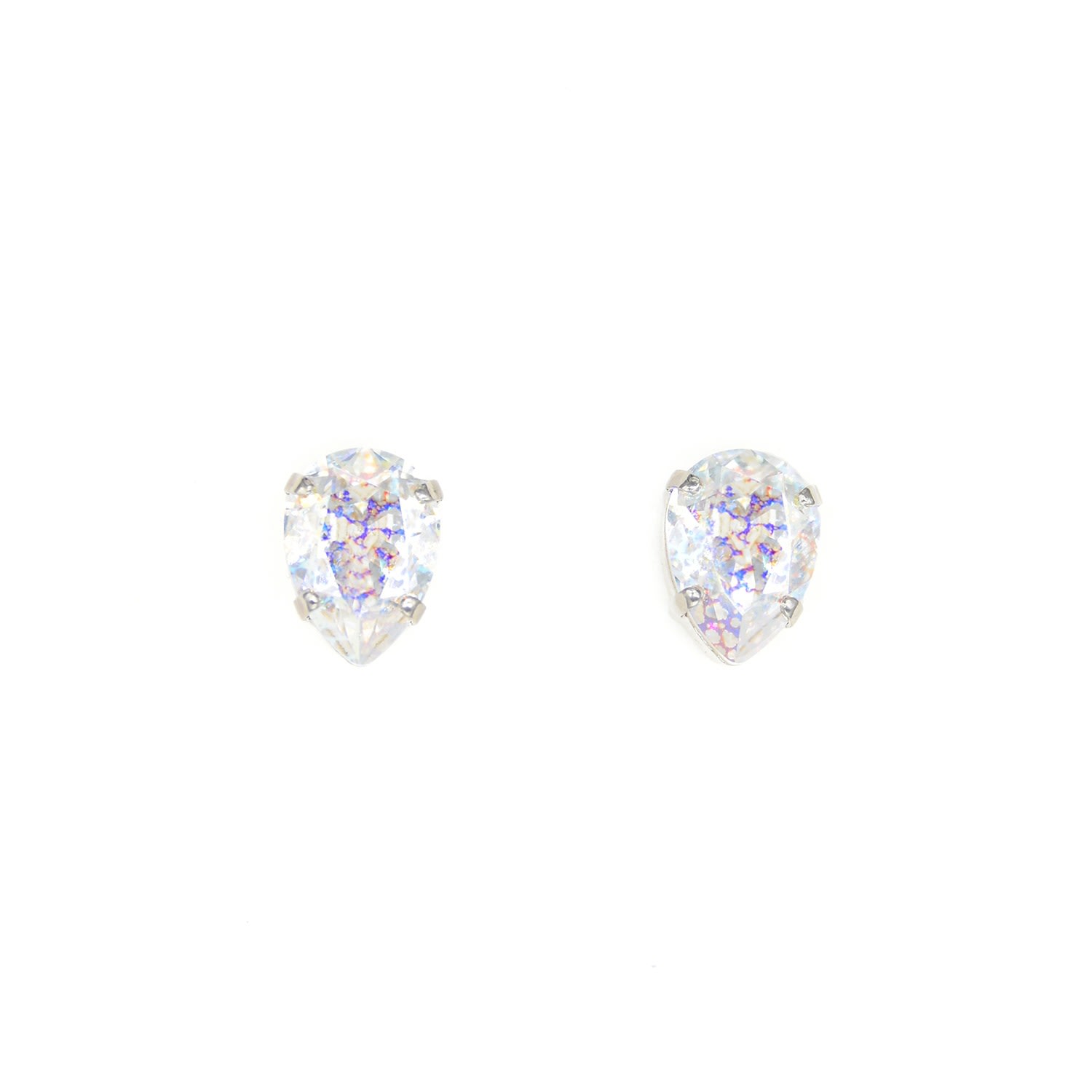 Women’s Drop Stud Earrings In White Patina Rosaspina Firenze