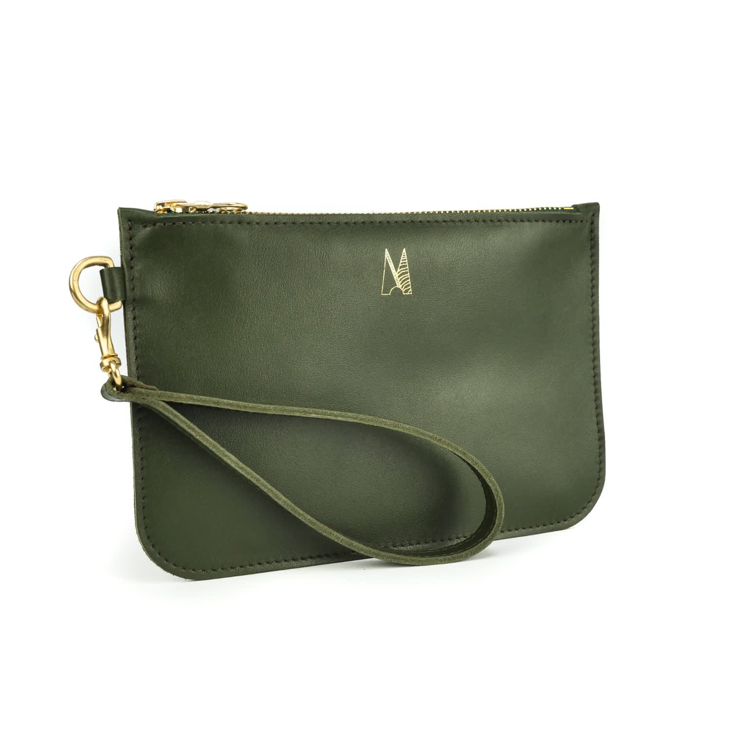 olive green clutch purse