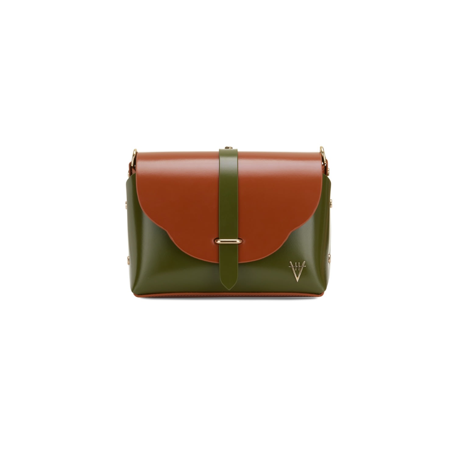 Women’s Harmonia Shoulder Bag Burnt Orange Olive Hiva Atelier