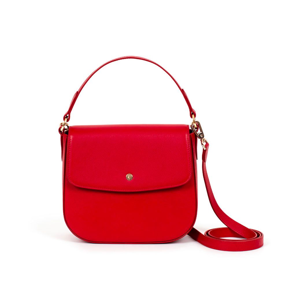 Women’s Red Kate Saddle Bag Mini Flame Scarlet* Campo Marzio Roma 1933