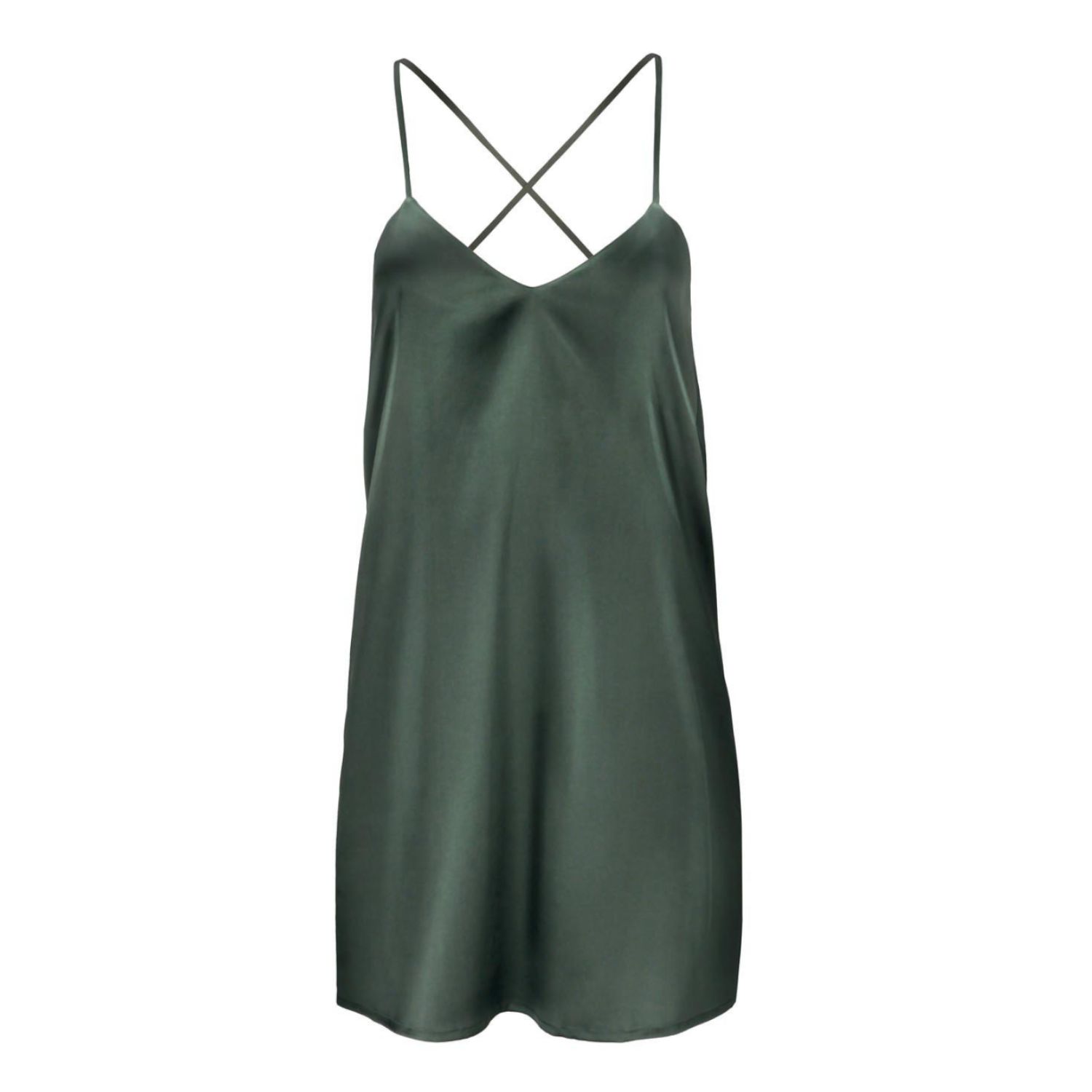 Women’s Backless Silk Slip Dress ’Patricia’ In Rich Green Medium Alas Silk Renata Ambrazieje