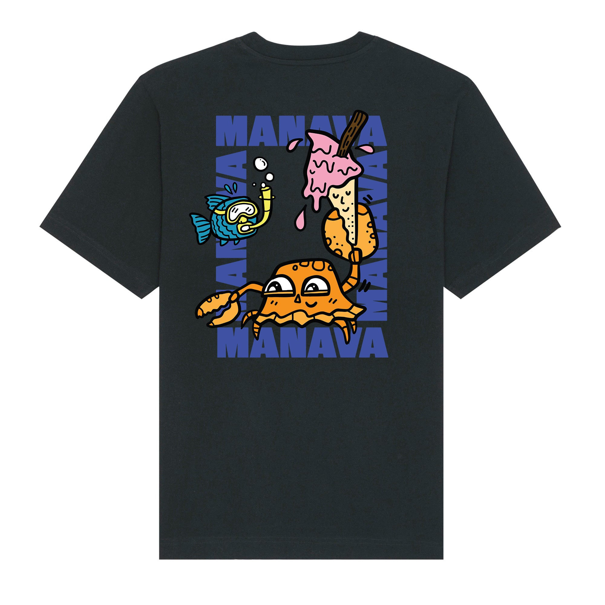 Manava Men's Black Luke Crump Crab T-shirt In Black