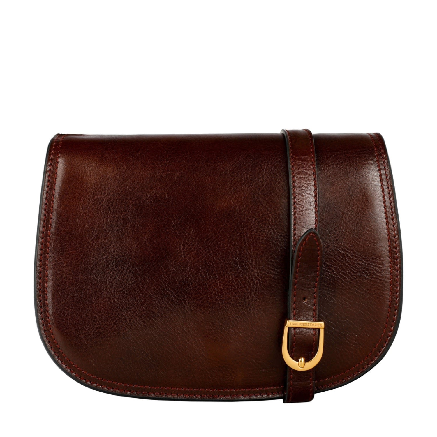 Time Resistance Brown Leather Cross Body Bag For Women - Moonfleet In Brown