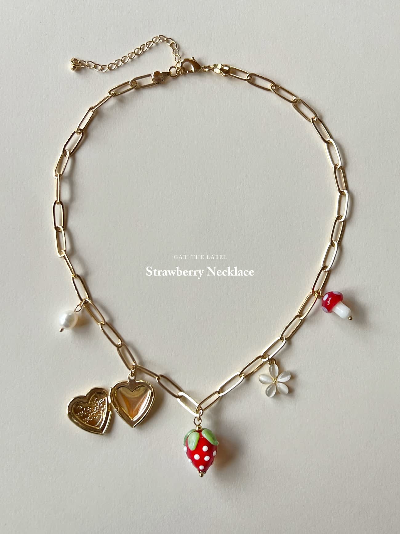 Juicy couture strawberry necklace deals