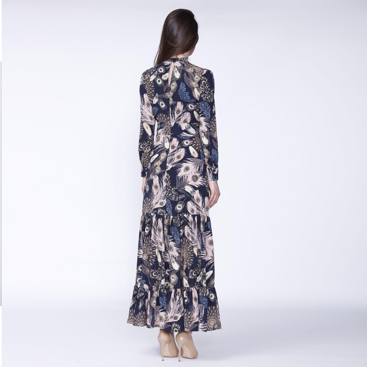 wolf and badger maxi dress Wolf And Badger Green Long Dress by Wolf and Badger