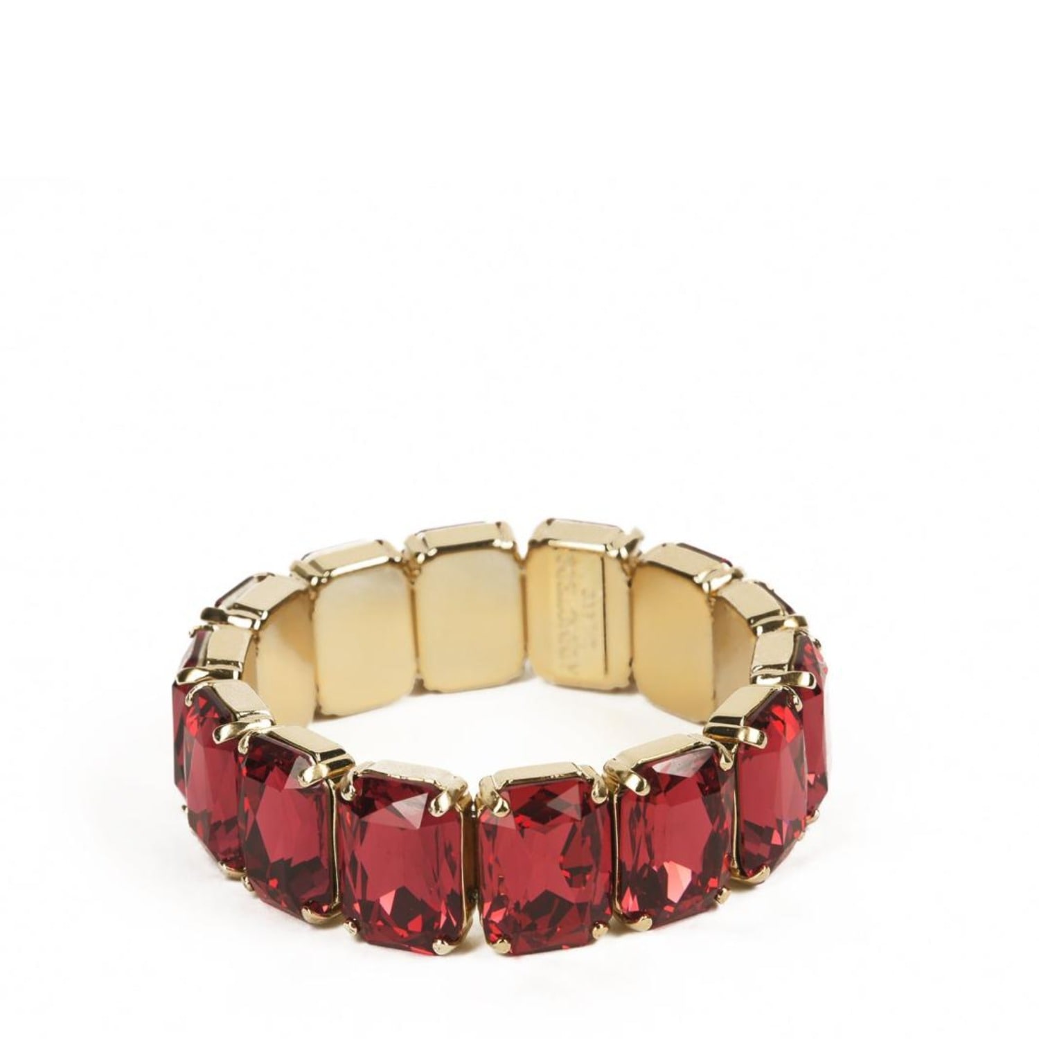 Addicted2 Women's Gold / Red Ester Gold Plated Bracalet With Red Crystals In Multi
