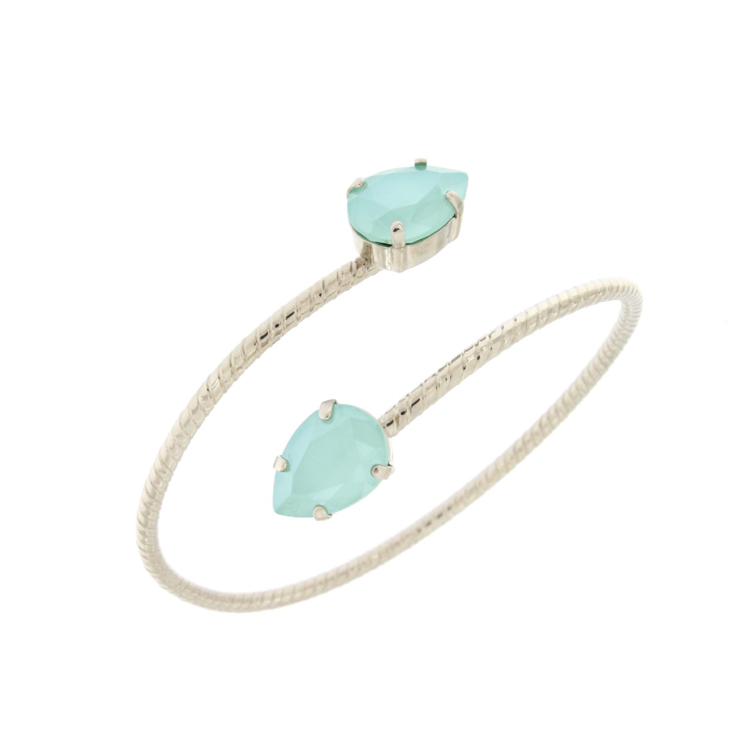Rosaspina Firenze Women's Double Drop Bracelet In Mint Green In Green