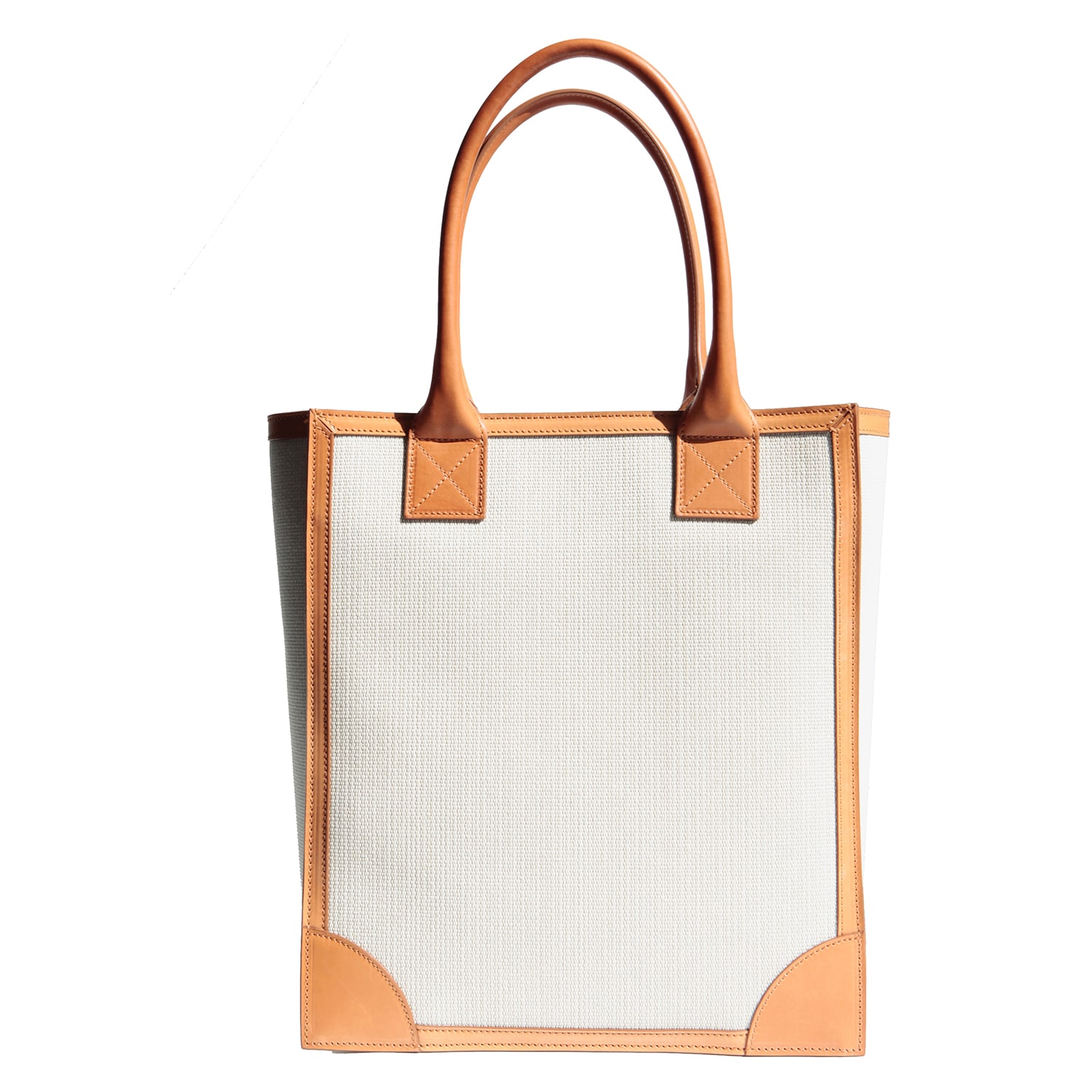 Women’s Neutrals Duke Shopper - Canvas And Veg Tan Leather Ainsley New York