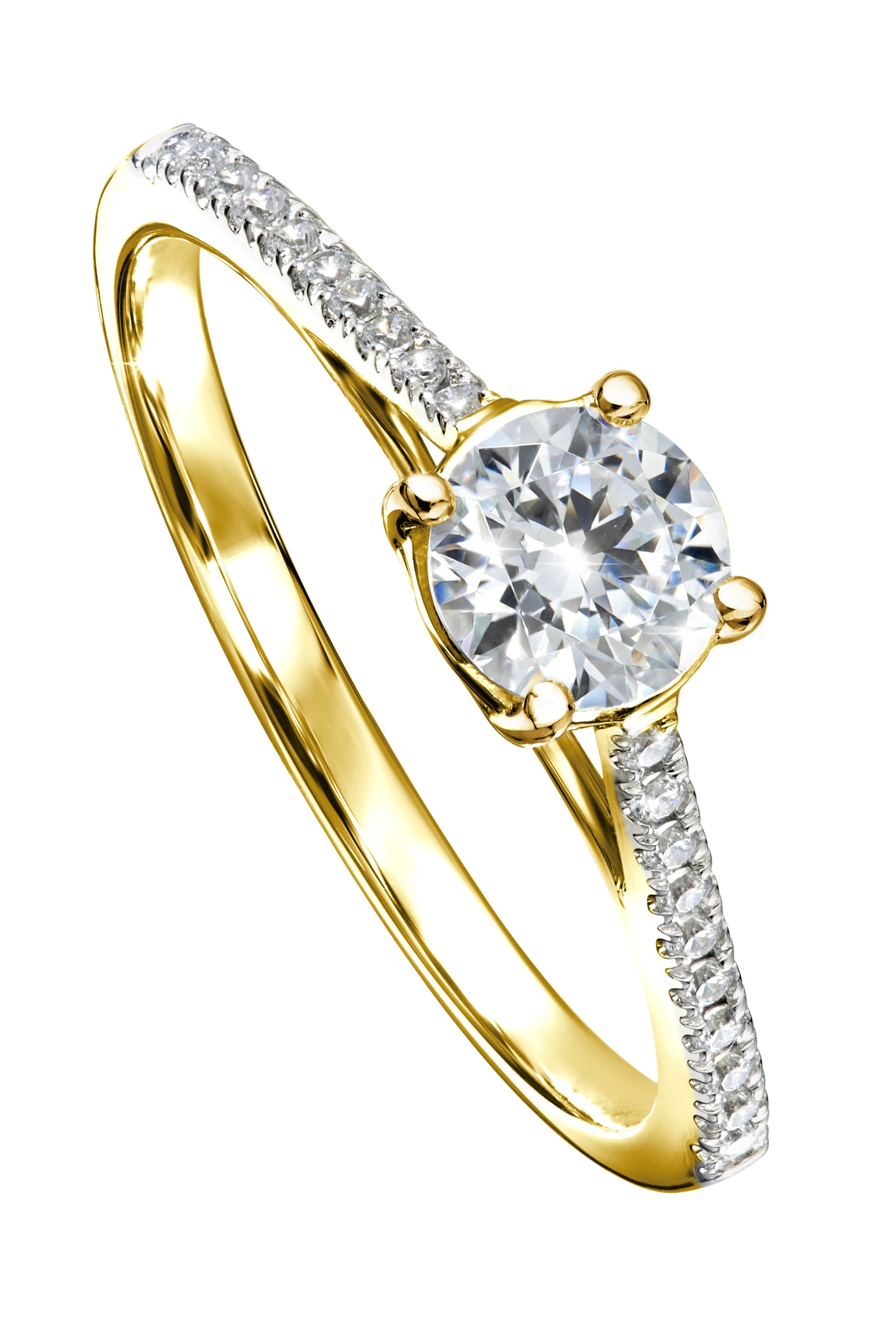 Women’s Margot Yellow Gold Half Carat Lab Grown Diamond Ring Created Brilliance