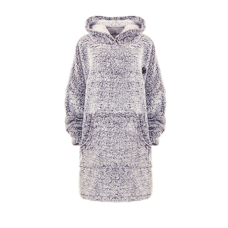 Bedroom Athletics Women's Blue Esme - Bobble Sherpa Blanket Hoodie - Blackberry In Blue