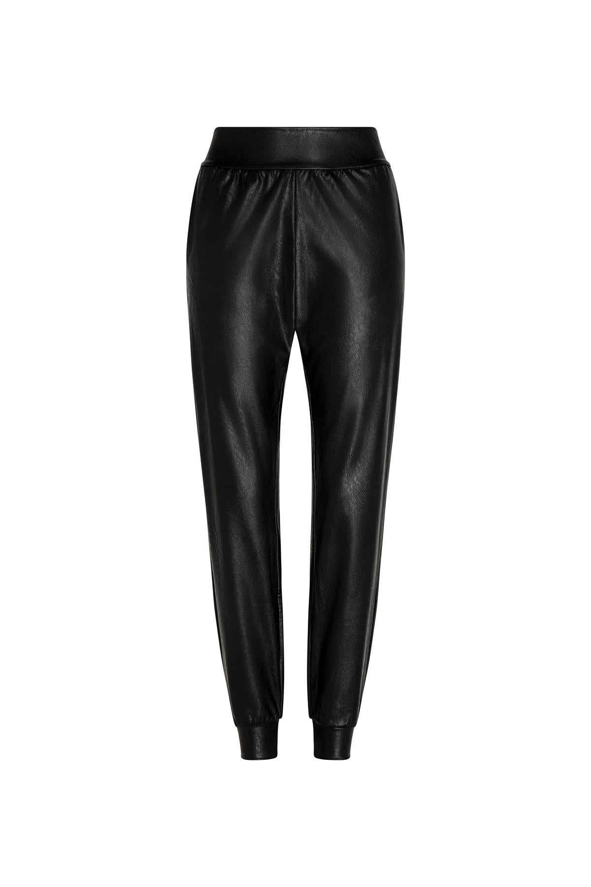 Women’s Commando Faux Leather Jogger, Black M