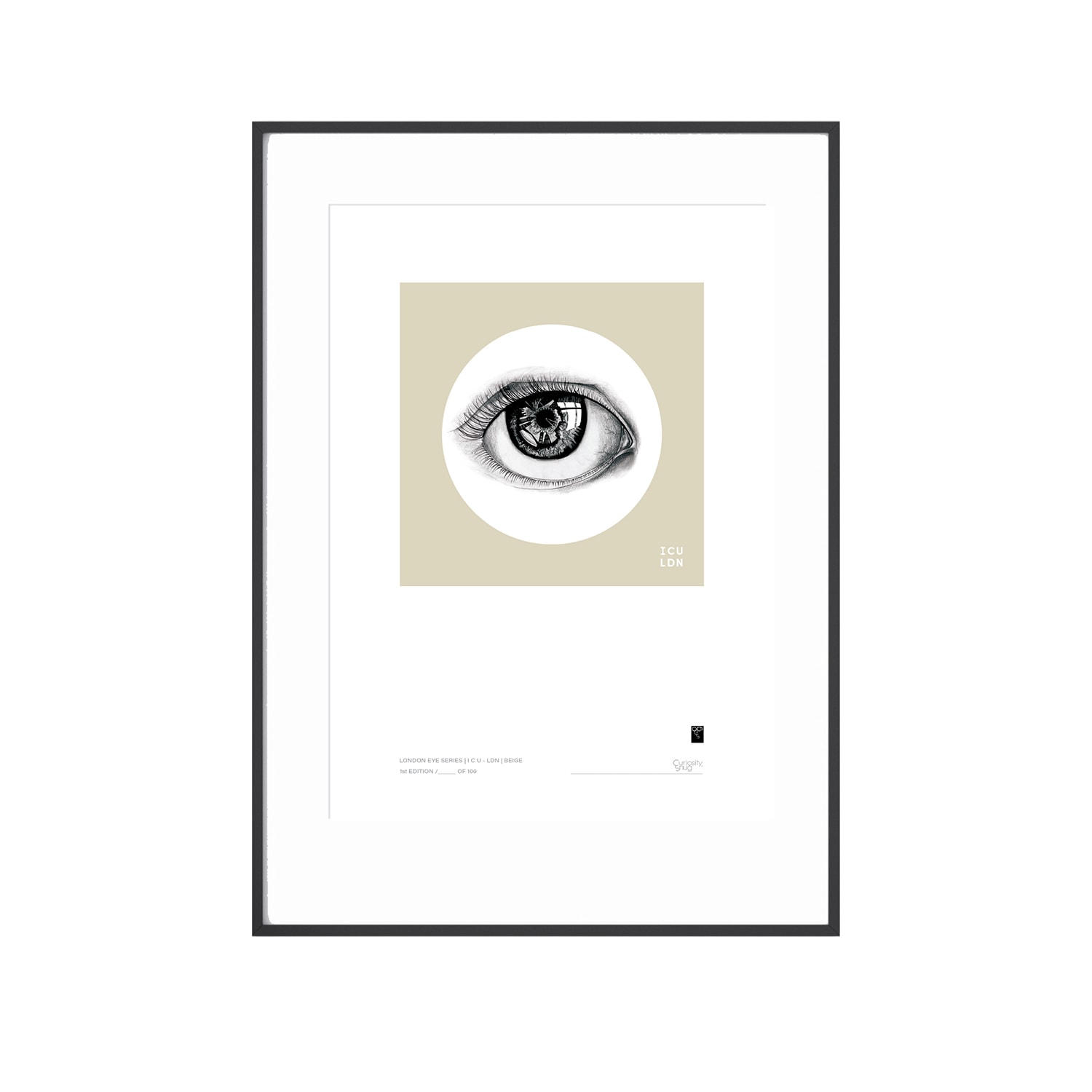 Curiosity Snug Neutrals London Eye Series - I C U - L D N - Beige In Multi