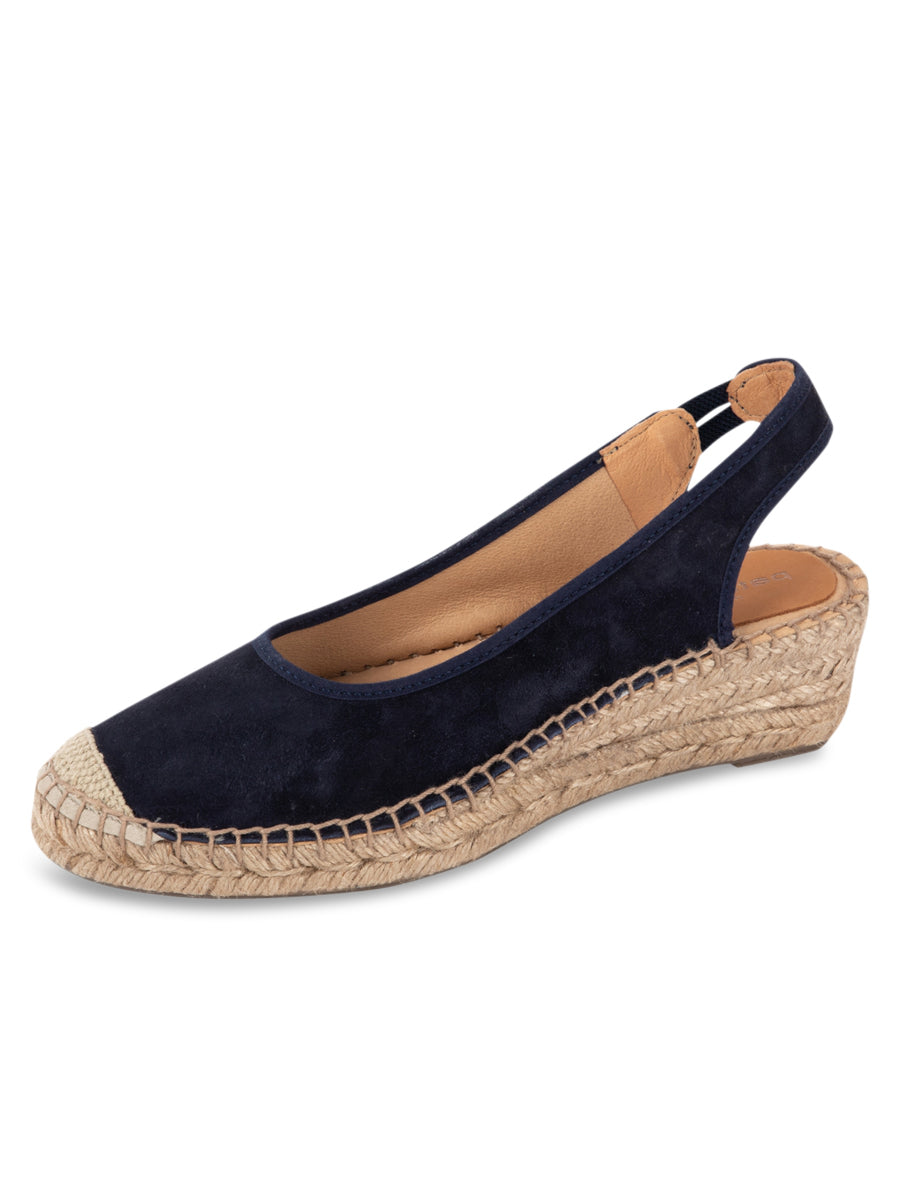 Women’s Blue Valencia Closed Toe Slingback Espadrille Navy 6 Uk Patricia Green