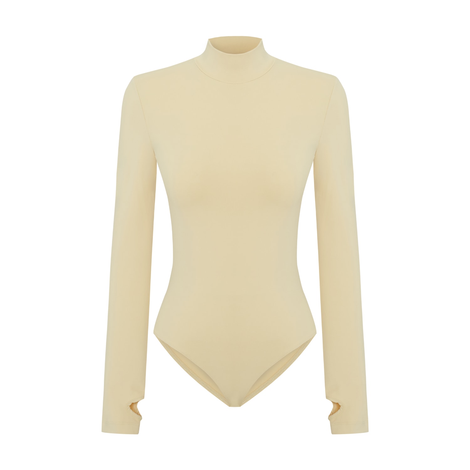 Pcfg Women's Neutrals / Green High Neck Bodysuit - Chino Green In Green
