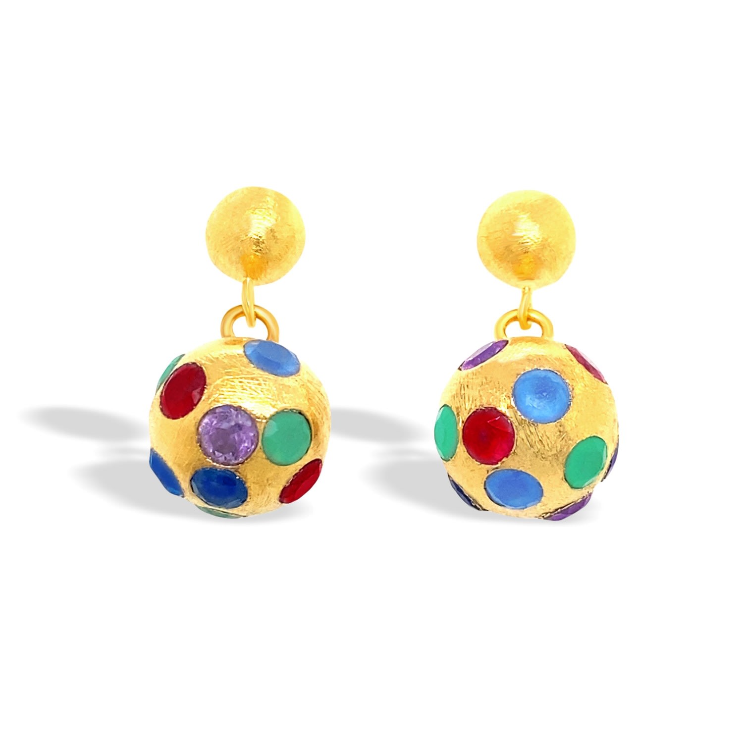 Women’s Gold Party Time Earrings Gem Bazaar Jewellery