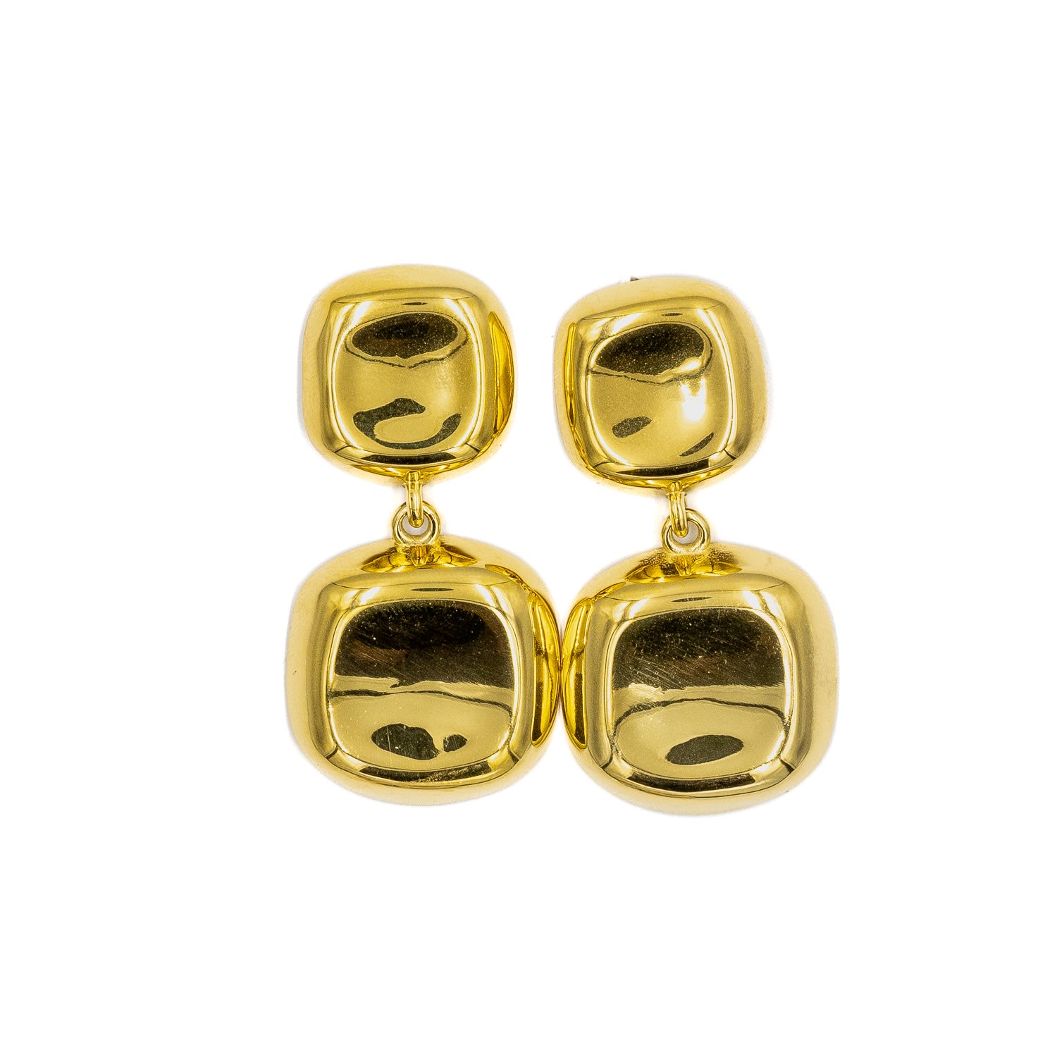 Women’s Double Drop Gold Earrings Superdivajewellery