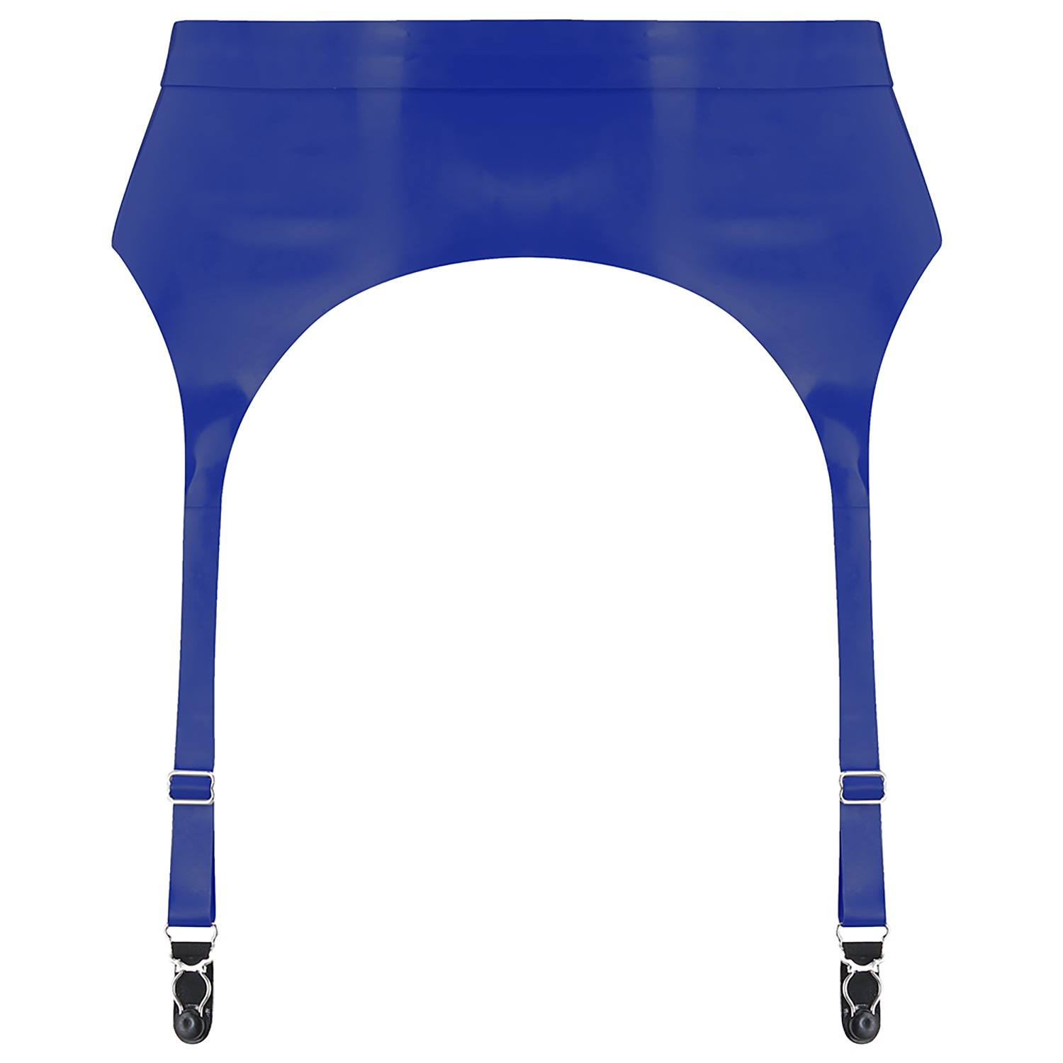 Elissa Poppy Women's Latex Suspender - Blue In Blue