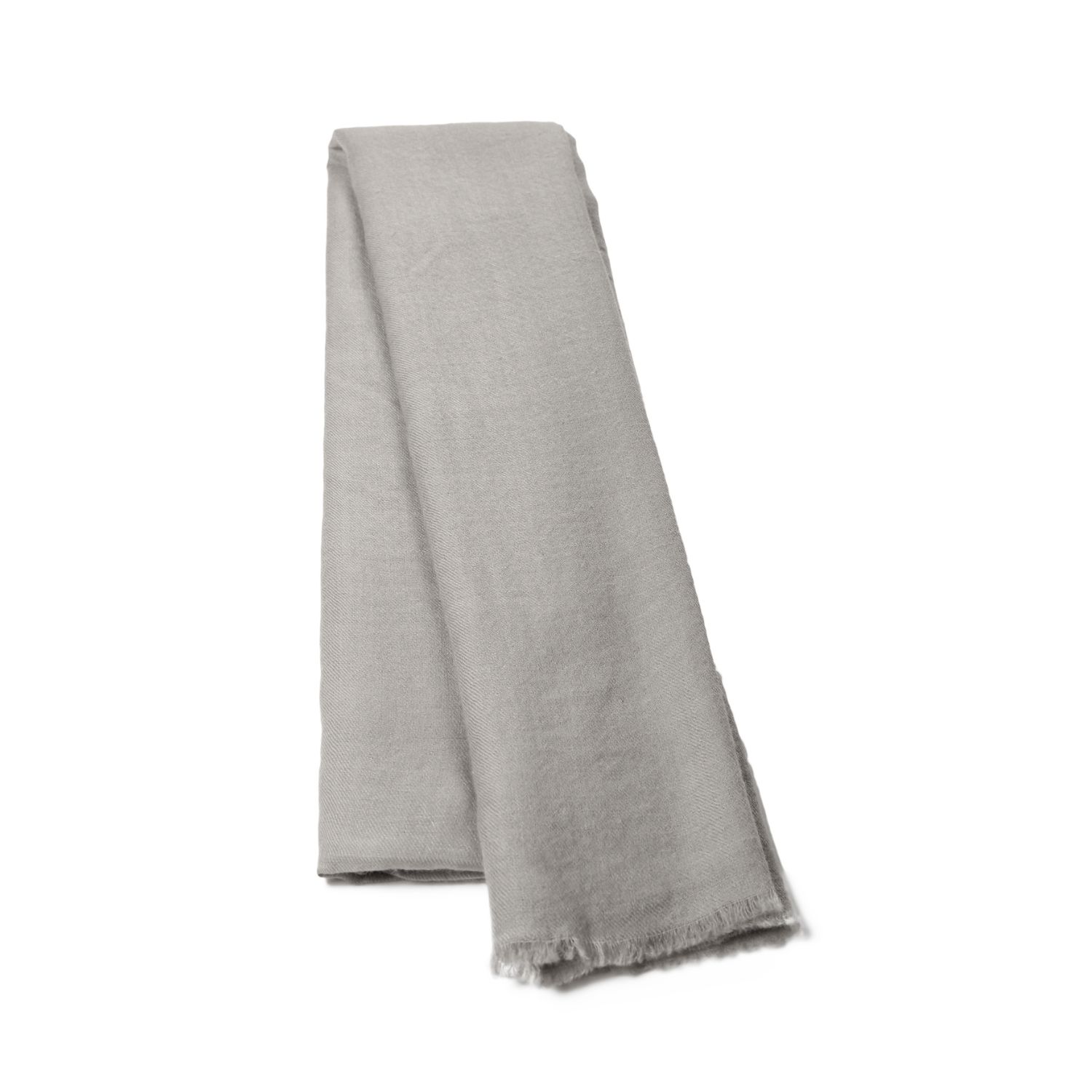 Heritagemoda Men's Handmade Silver Grey Cashmere Scarf In Gray