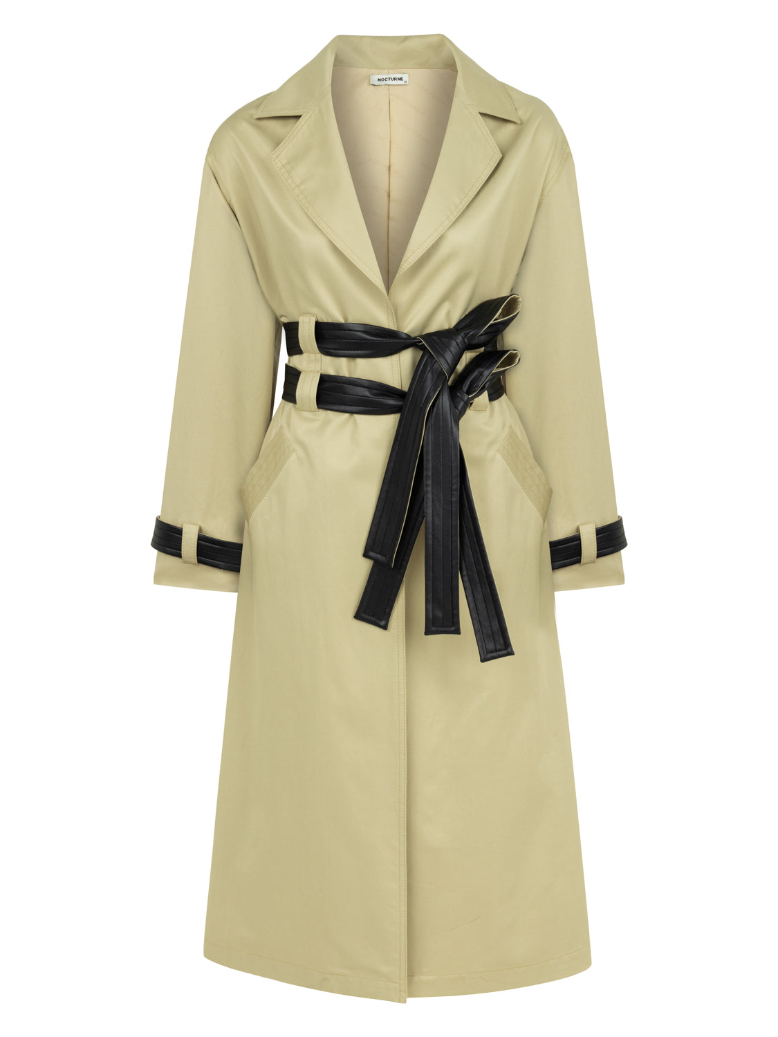 Double Sided Belted Trench Coat | NOCTURNE | Wolf & Badger Double Sided Belted Trench Coat | NOCTURNE | Wolf & Badger