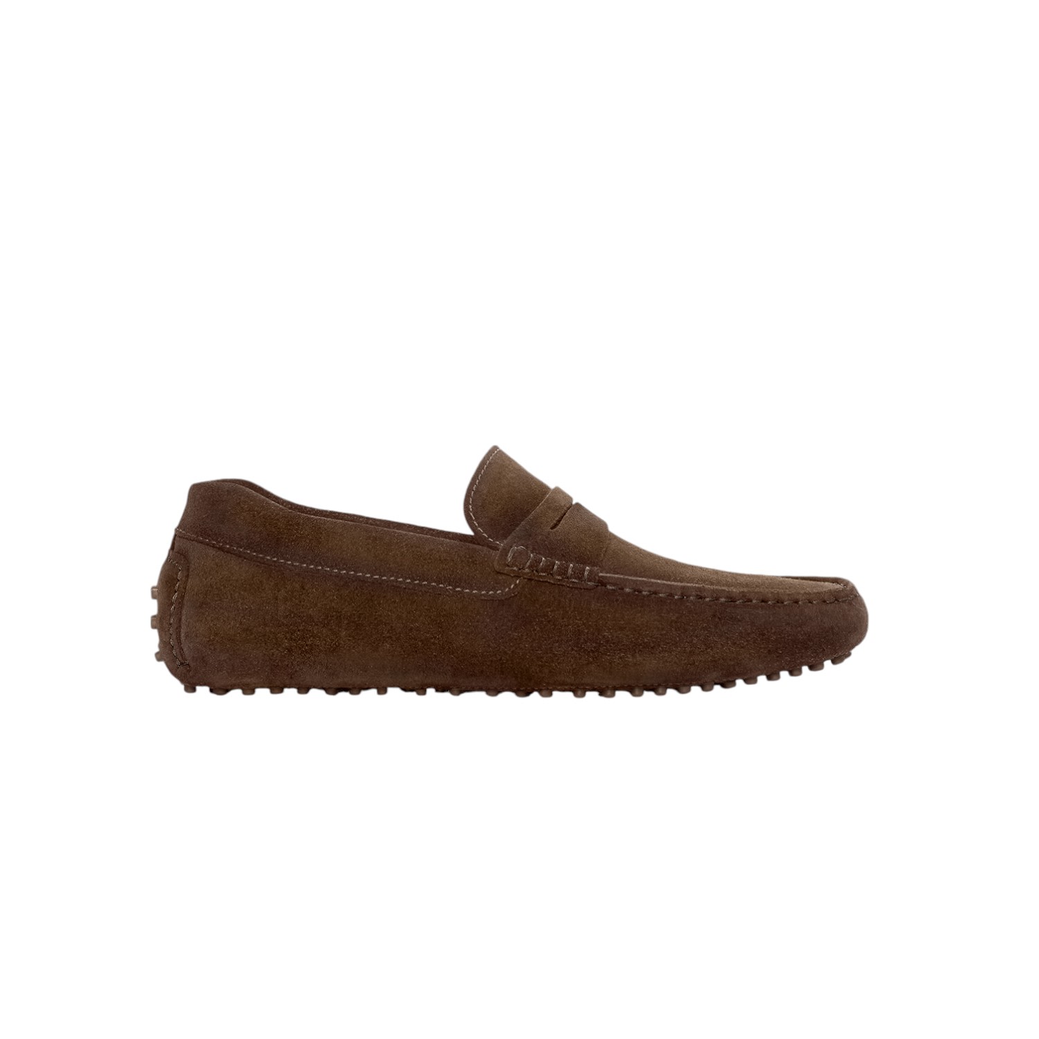 Jack Erwin Men's Brown Parker Driving Loafer - Chocolate Suede In Brown