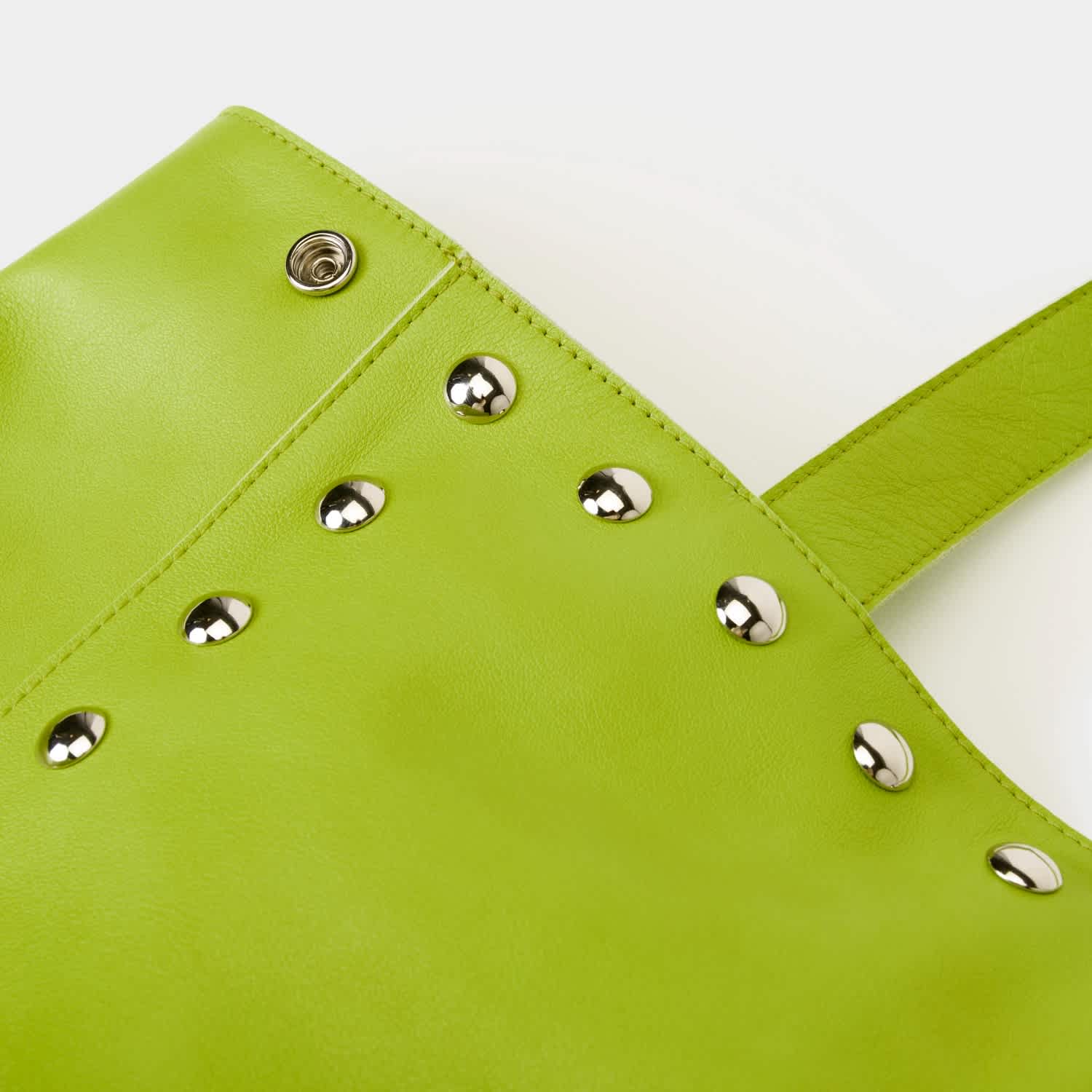 lime-green-studded-leather-