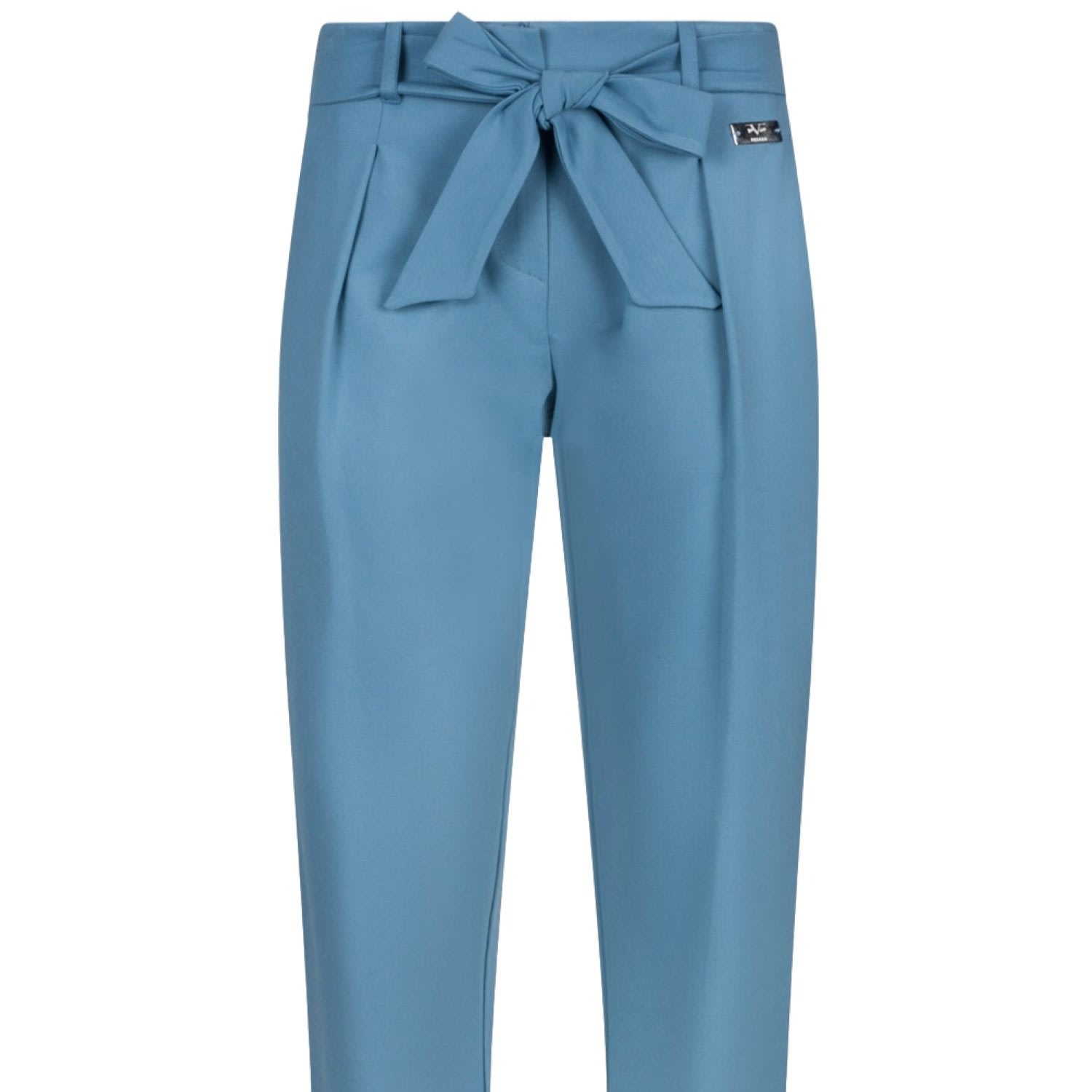19v69 Italia By Versace 19.69 Abbigliamento Sportivo Srl Women's Paper Bag Trousers Pisa - Blue In Blue