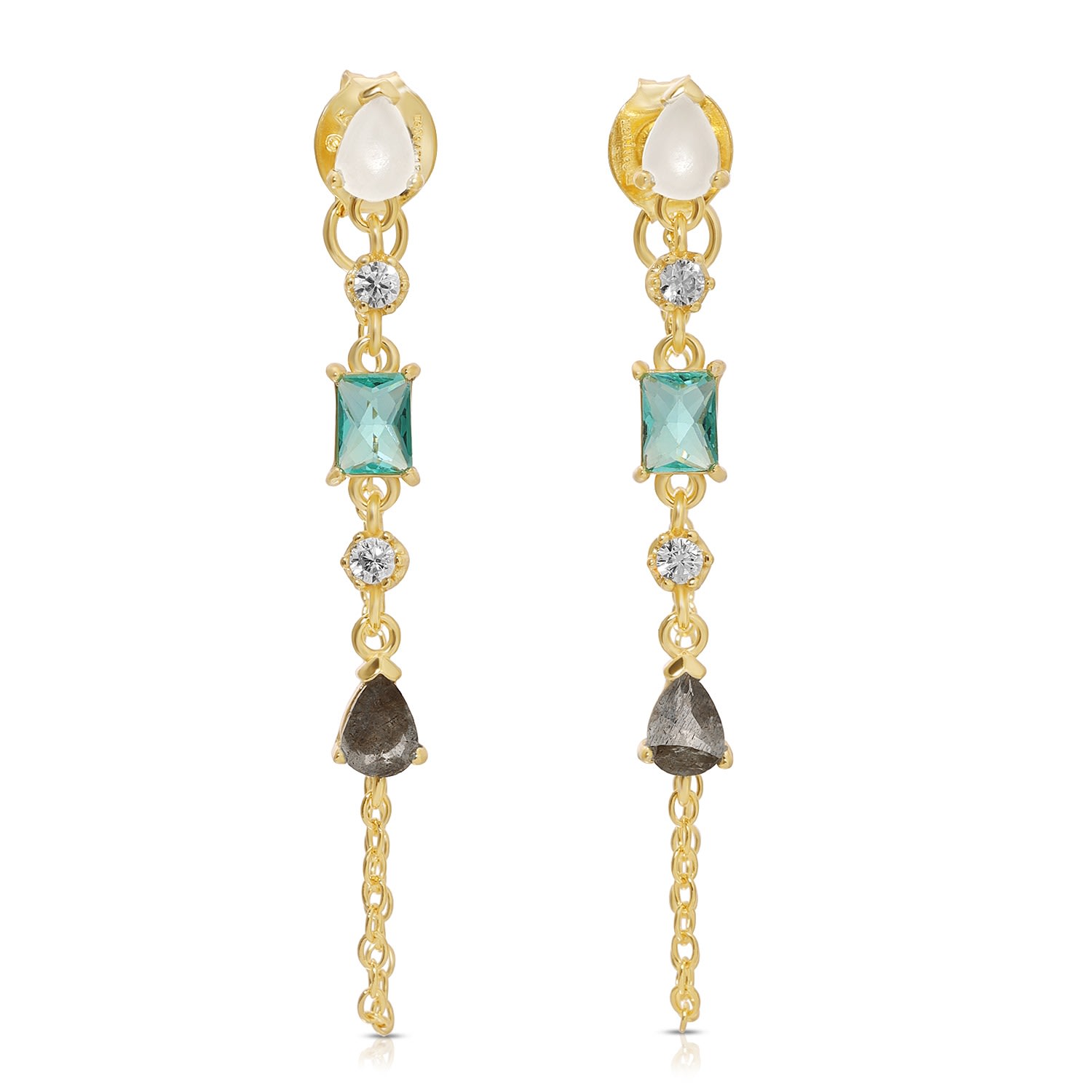 Native Gem Women's Droplet Earrings In Multi