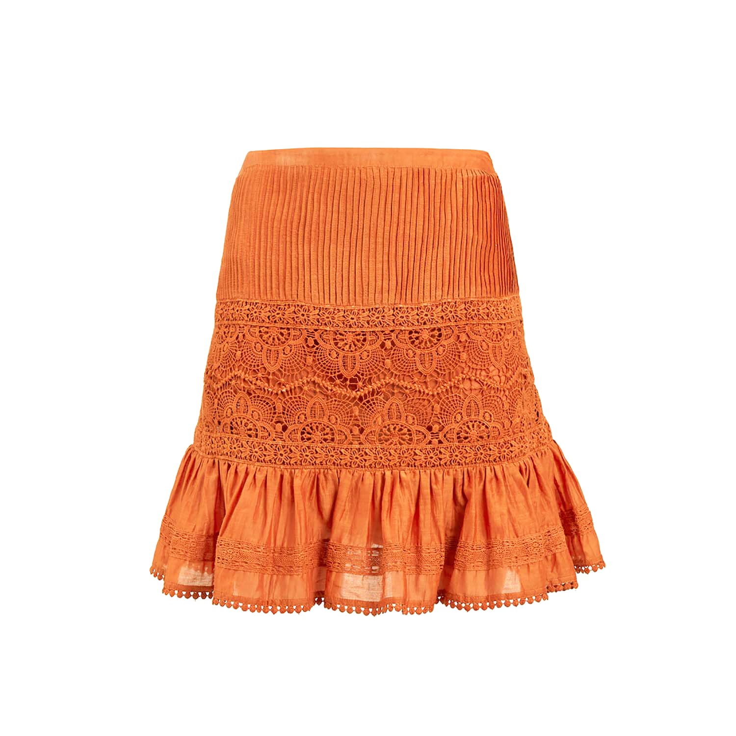 Secret Mission Women's Yellow / Orange La Perla Skirt - Organic Cotton