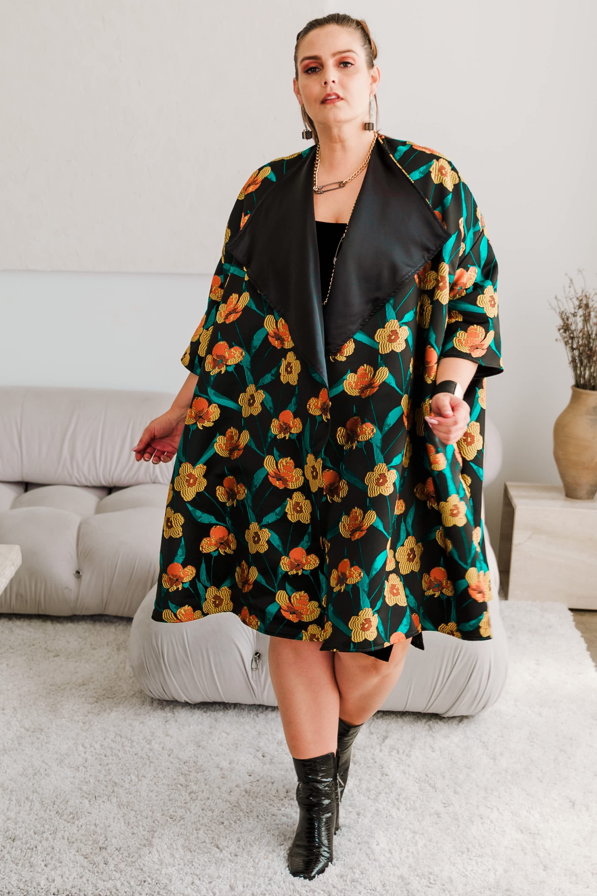 Reversible Opera Coat In Zaza | byVINNIK | Wolf & Badger