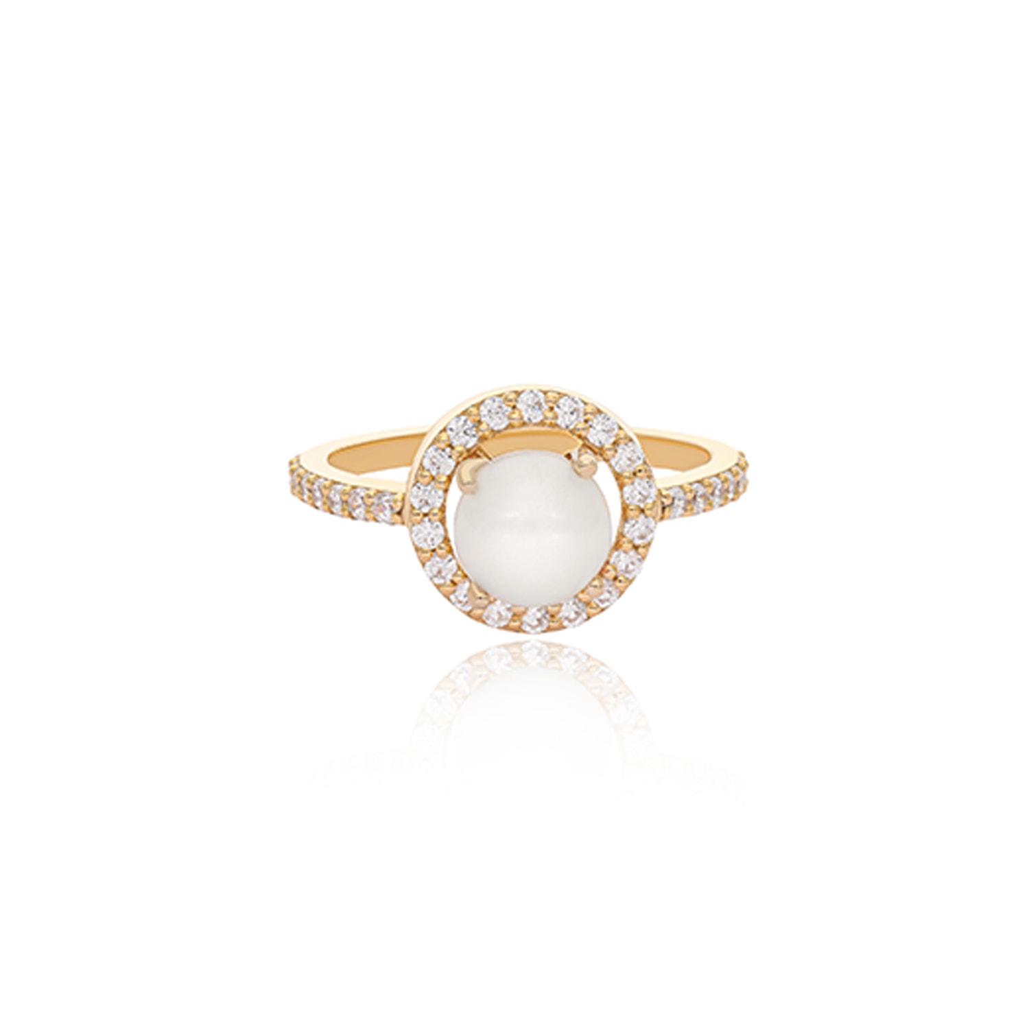 Women’s Gold Lust For Pearl Ring The Jewelz