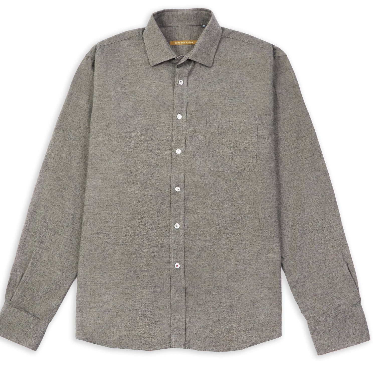 Burrows And Hare Men's Graphite Shirt -  Grey In Gray