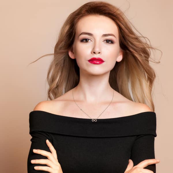 LATELITA LONDON Eternity Infinity Necklace Rosegold