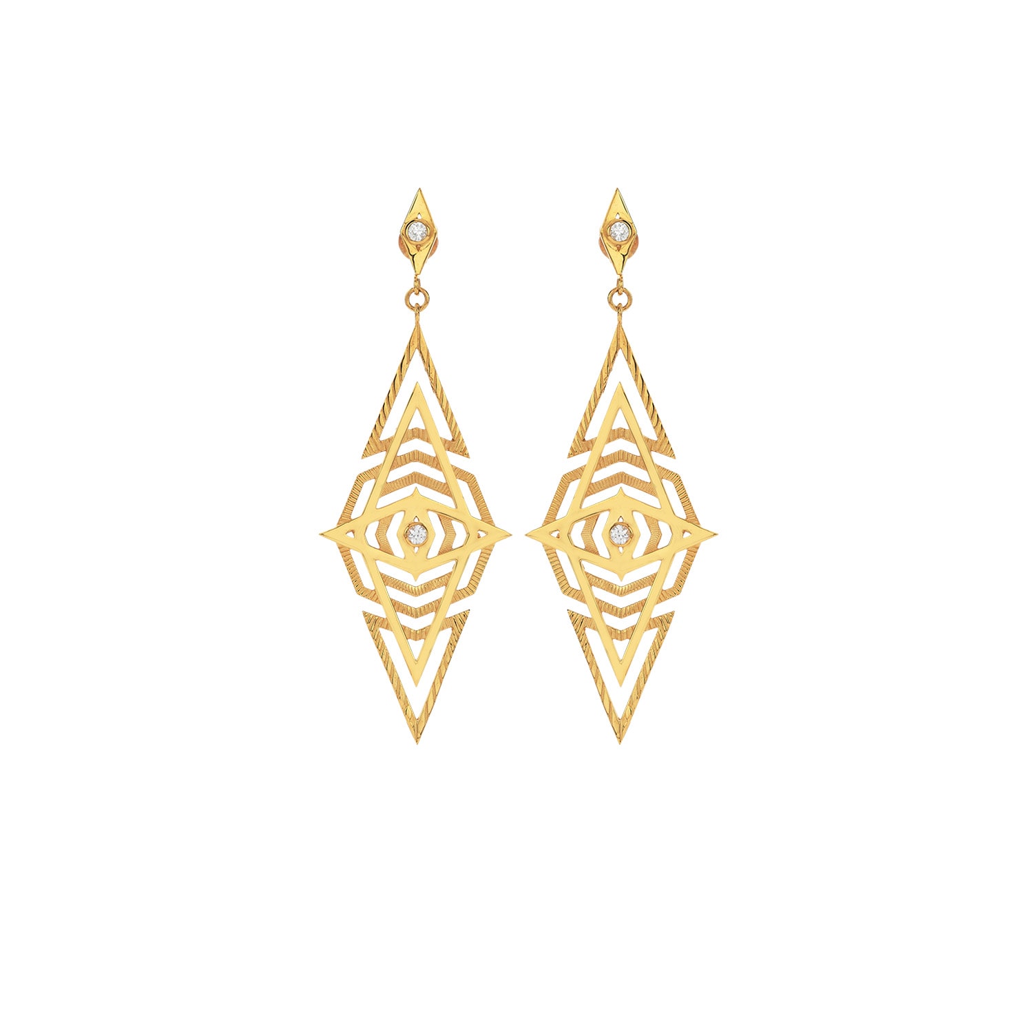 Zoe And Morgan Women's Volcano Earrings Gold In Gold
