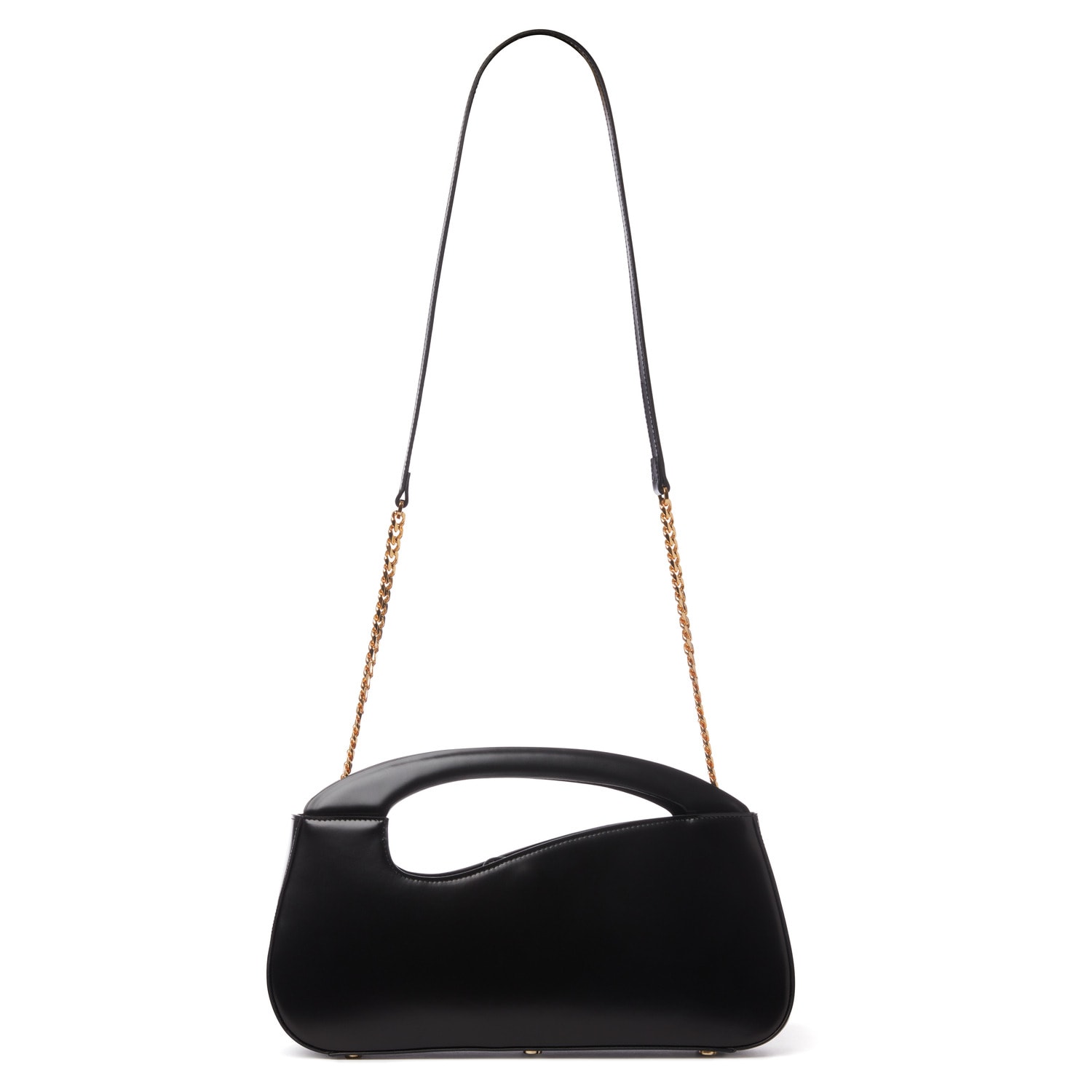 Women’s Black Signature Large Curve Handbag With Chain & Leather Strap Natalie Dennis