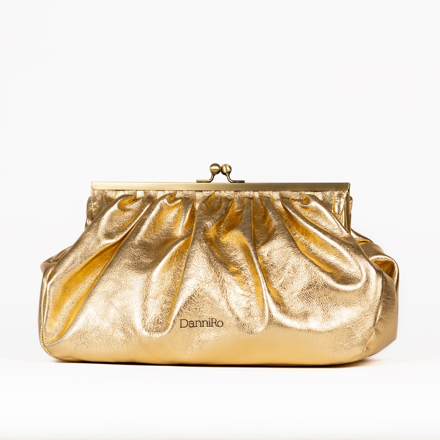 Women’s Porto Clutch - Gold Metallic Danni Ro