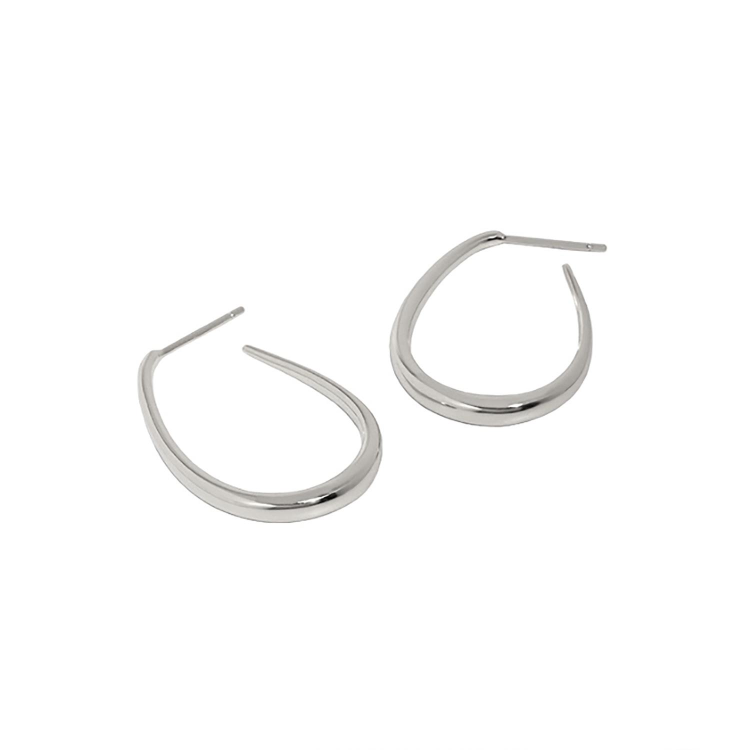 Janus Edinburgh Women's Sterling Silver Shiel Hoop Drop Earrings In Silver