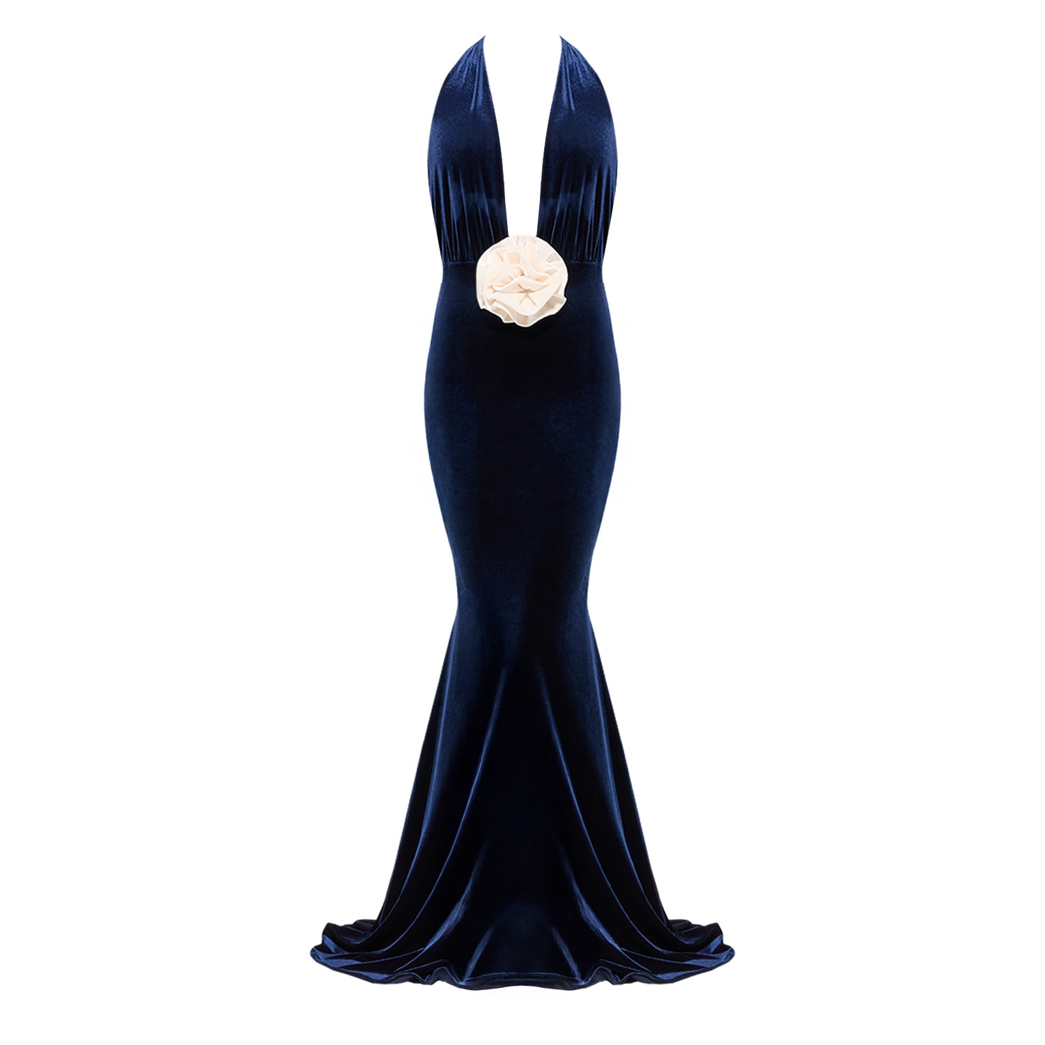 Nur Karaata Women's Blue Alhambra Navy Gown In Blue