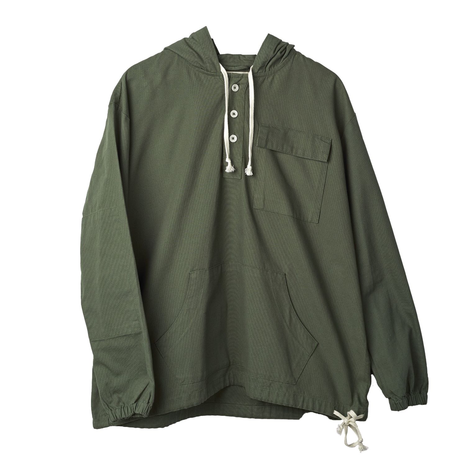 Green Button-Front Smock - Coriander Extra Large Uskees