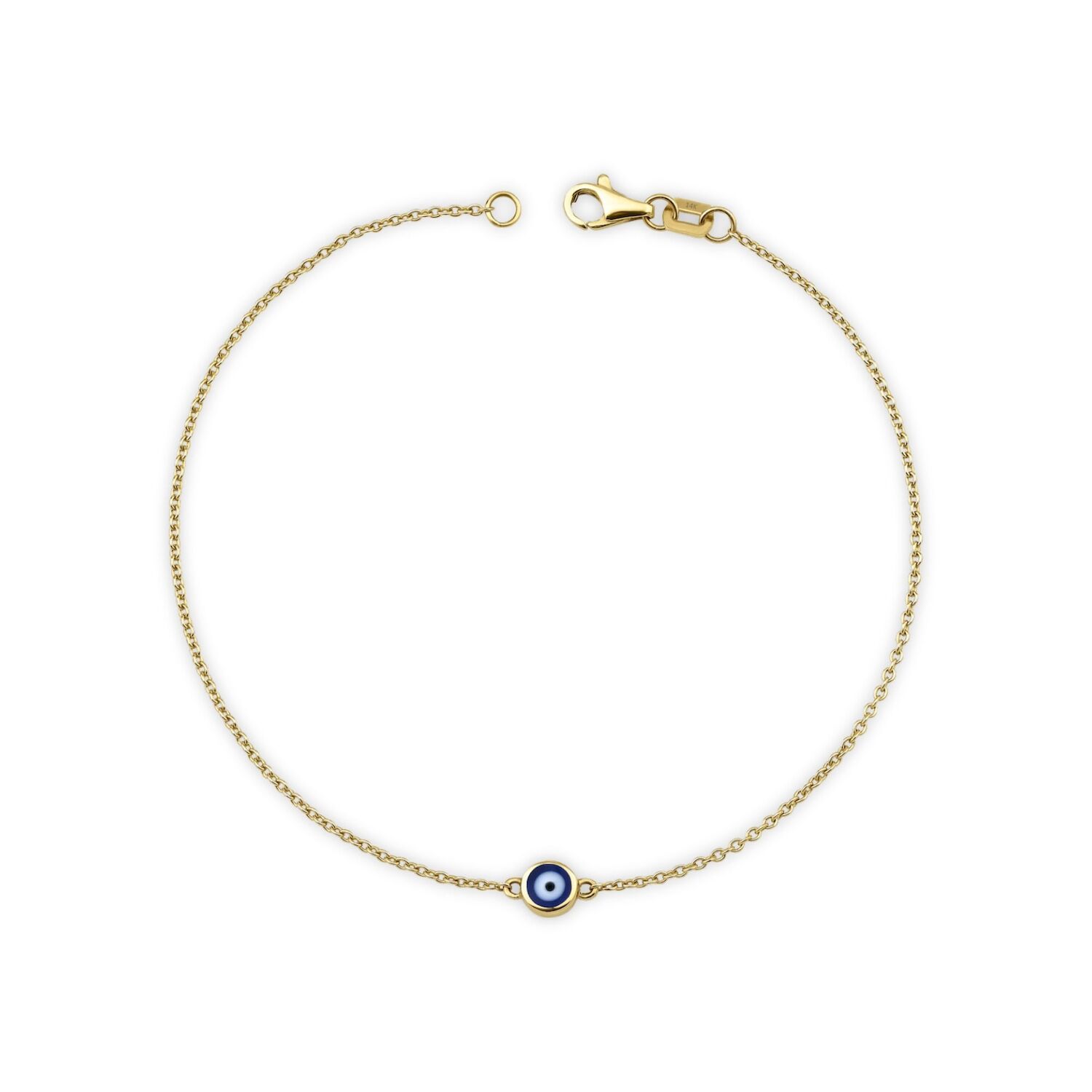 Jewelsty Fine Jewelry Women's Gold / Blue Navy Blue Evil Eye Bracelet