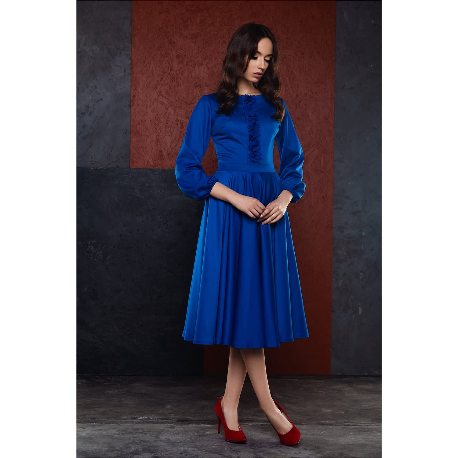 ladies royal blue dresses