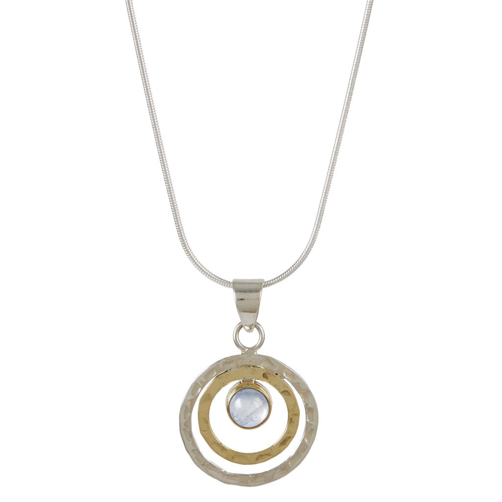 Charlotte's Web Jewellery Women's Infinity Universe Silver Necklace - Moonstone In Silver