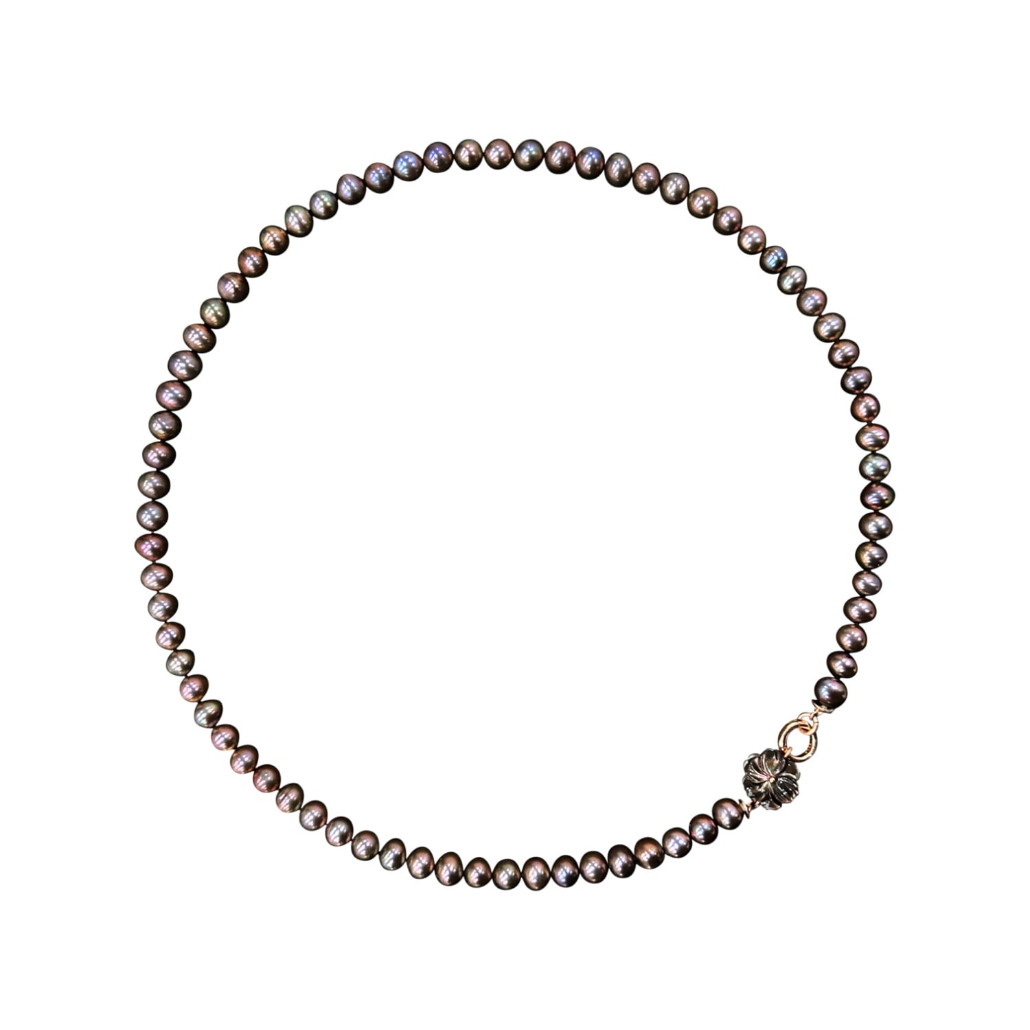 Alegoria Jewellery Women's Gold / Black / Brown Cleito Necklace - Black Pearl