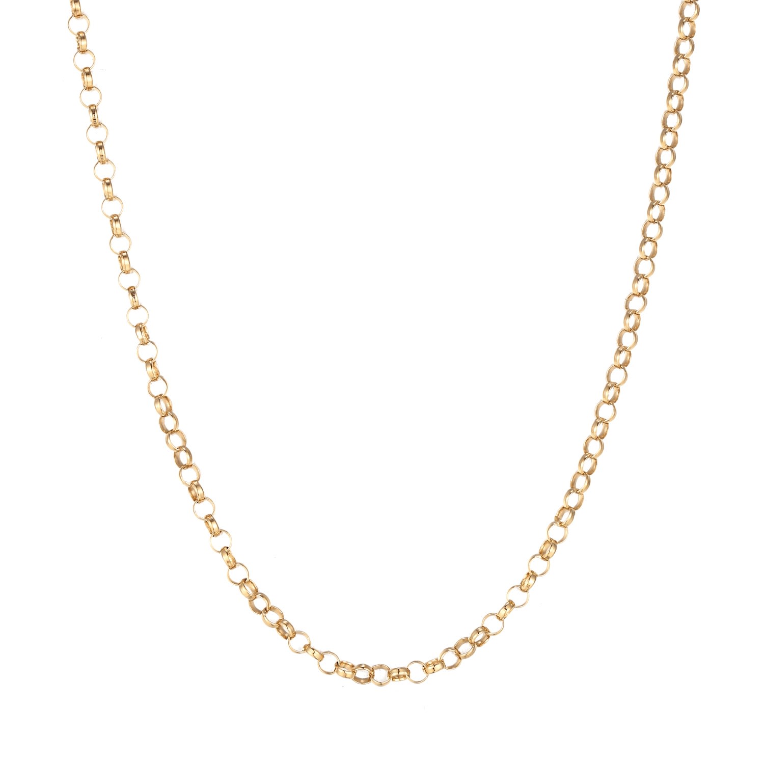 Women’s 22Ct Gold Vermeil Rolo Chain 16/18" Seol + Gold