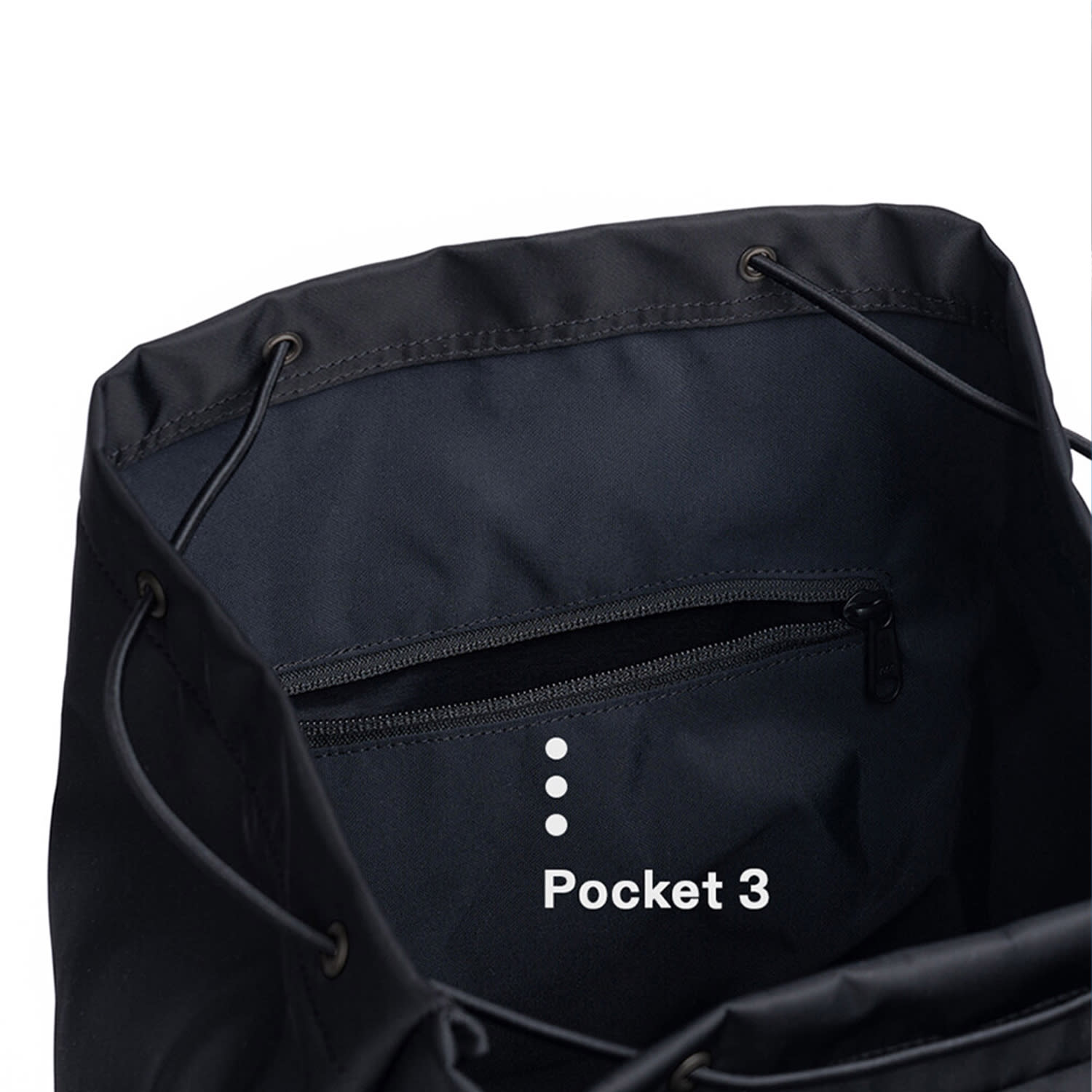 【HAH ARCHIVE】2POCKET NYLON CARGO RUCK SACK After Pray Edition | Two-Pocket Nylon Cargo Rucksack - Black