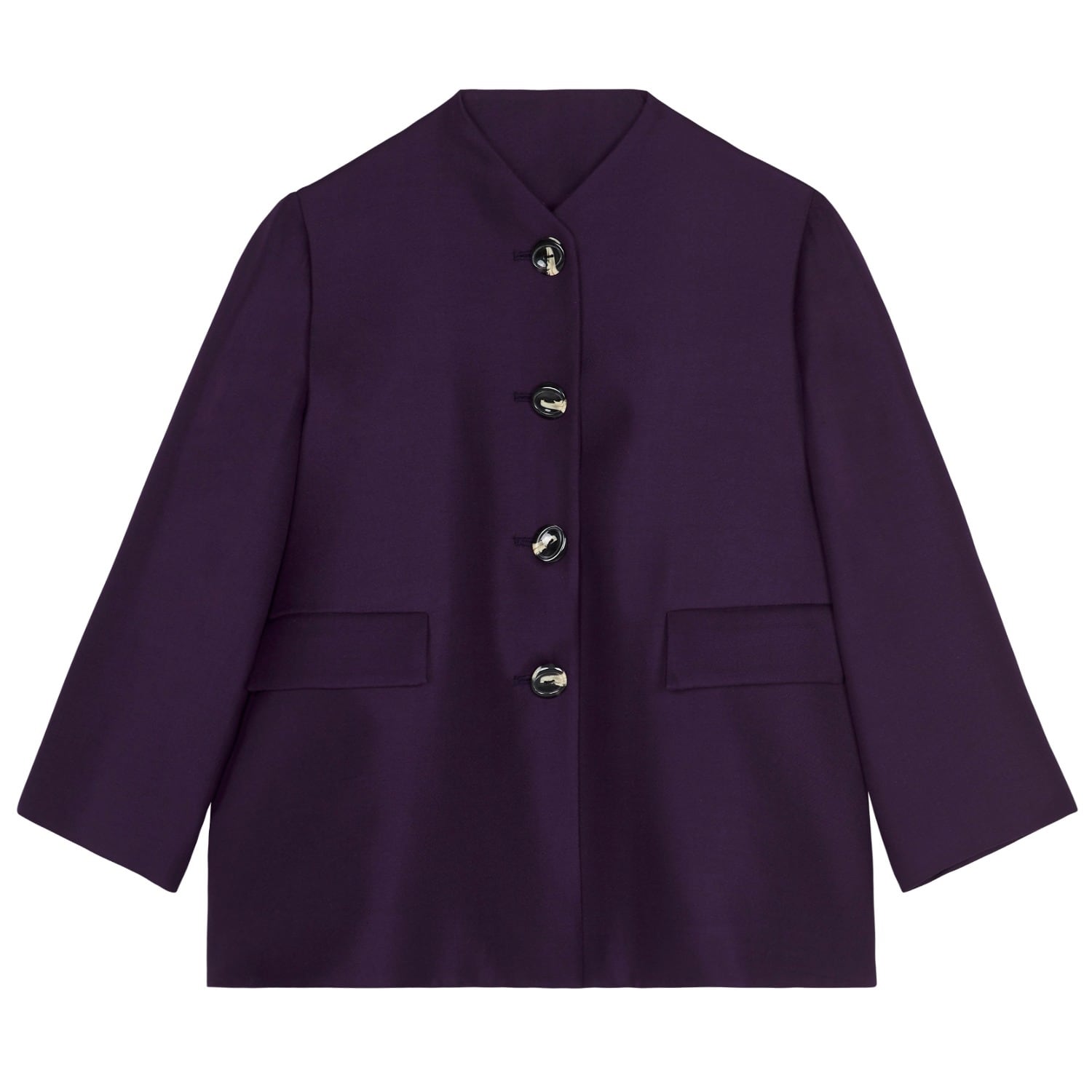 Swing Jacket In Blackberry By Lindsay Nicholas New York