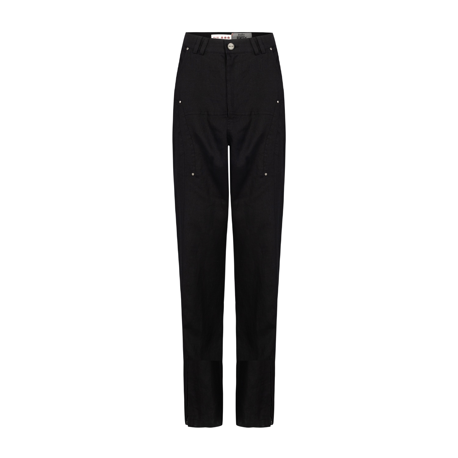Pcfg Men's Free Heaven Linen Suit Pant - Jet Black In Black
