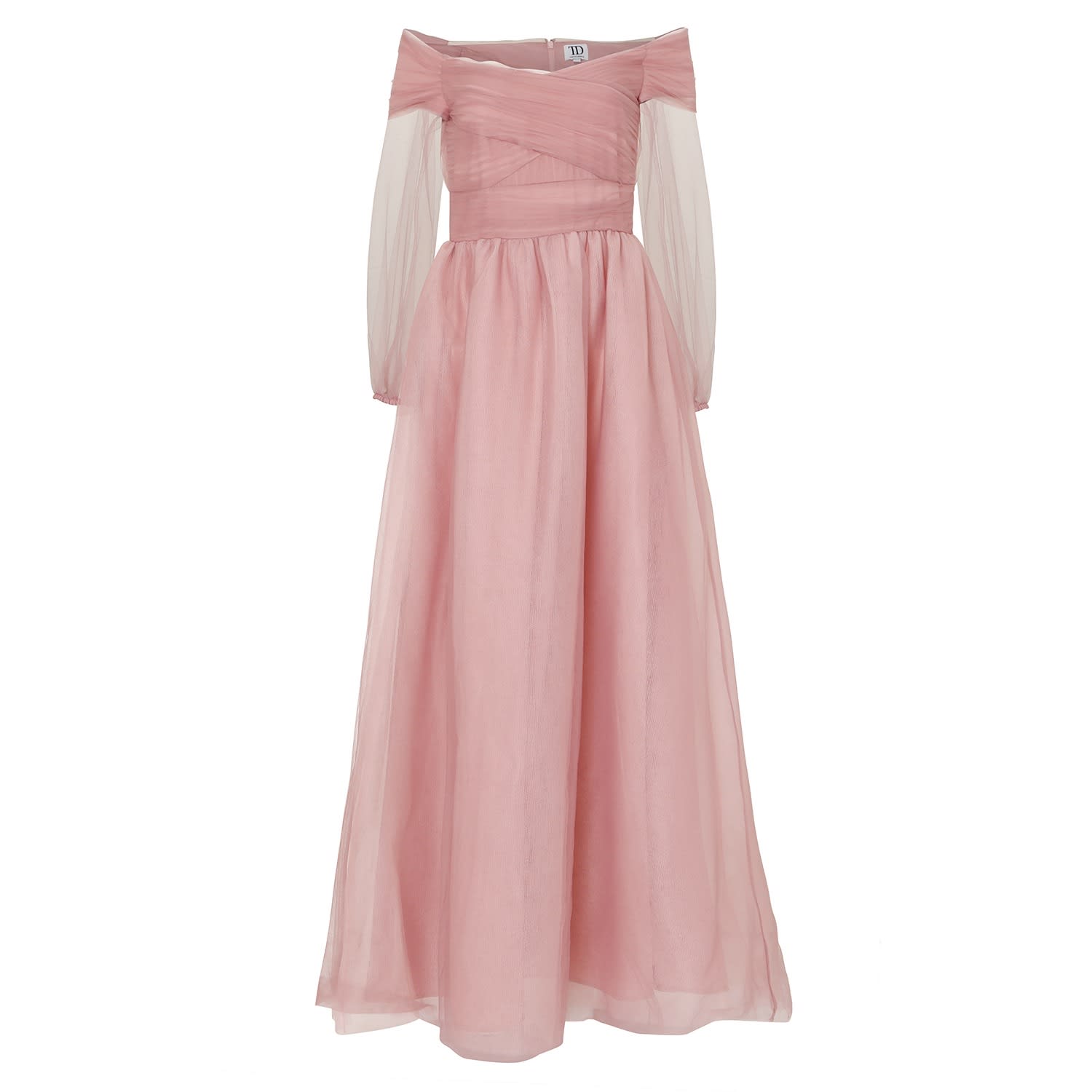 mauve tulle maxi skirt