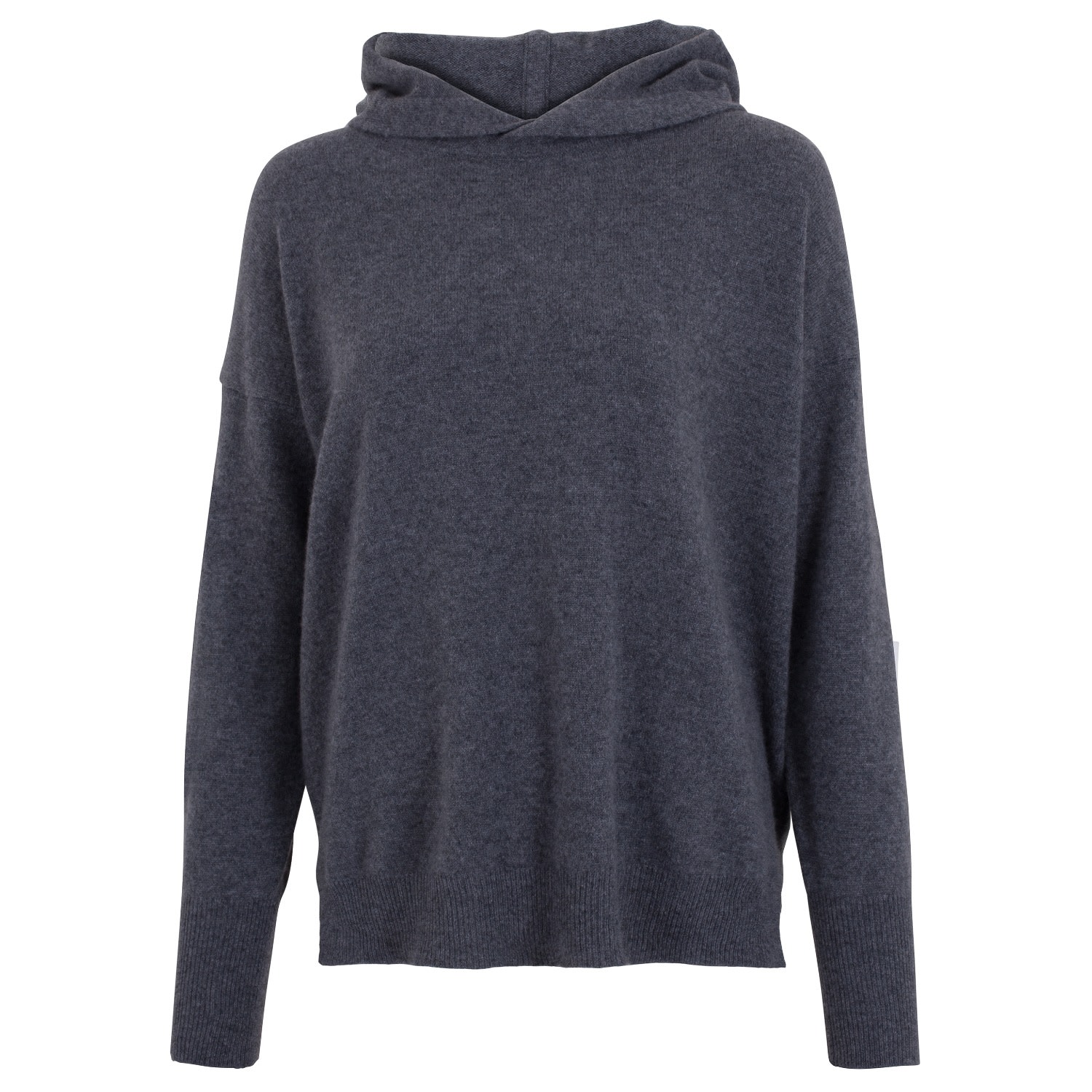 Paul James Knitwear Womens Cashmere Hooded Mayra Jumper - Grey