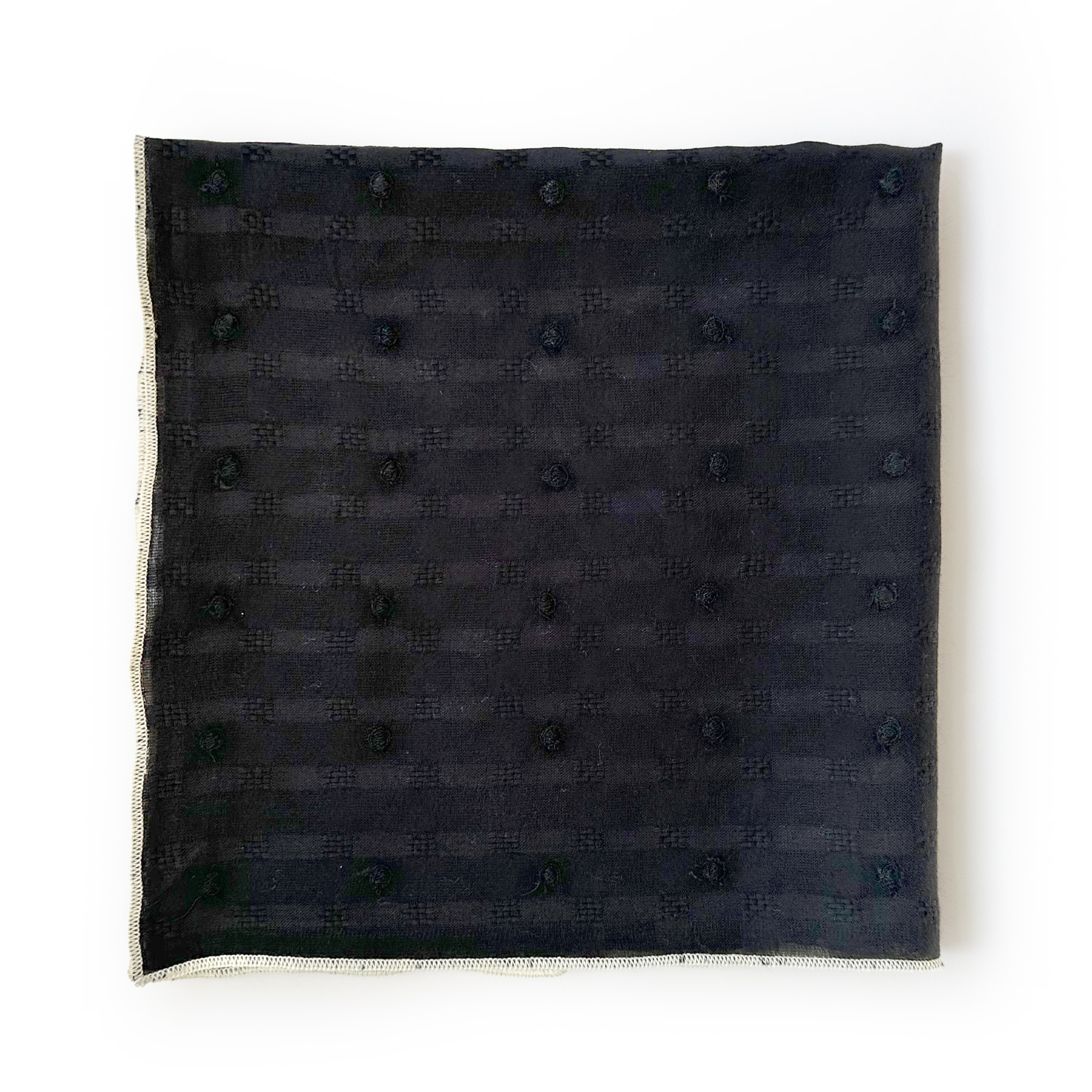 At Home With Ray Women's Dobby Dots Bandana In Black