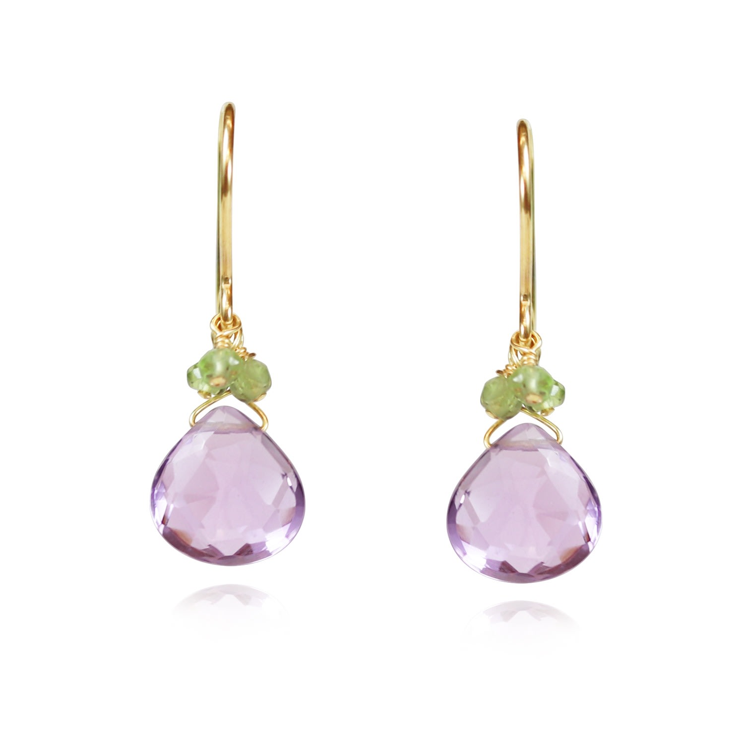 Women&rsquo;s Yellow Amethyst Drop Earrings | Mounir London